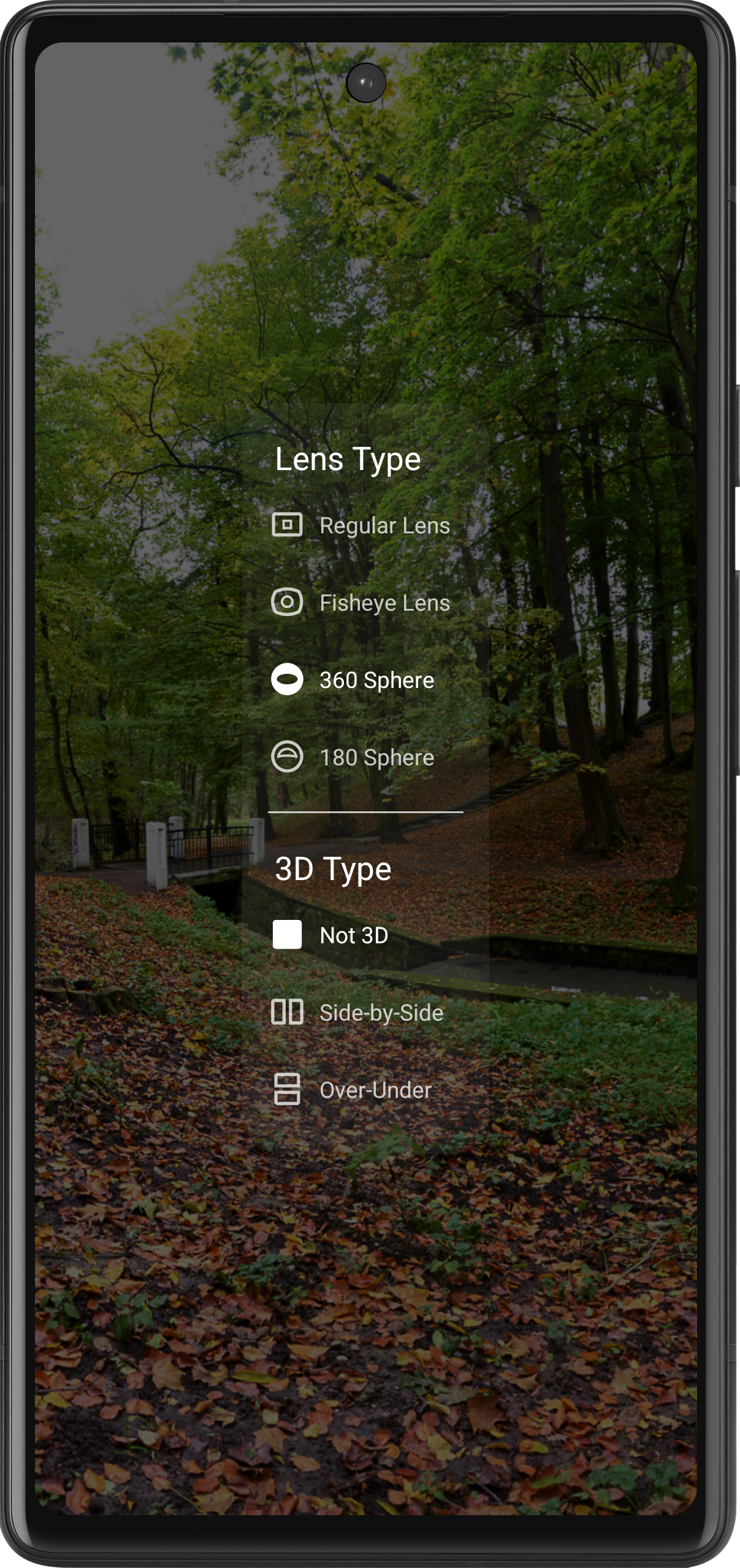 اسکرین شات برنامه VR Media Player 3