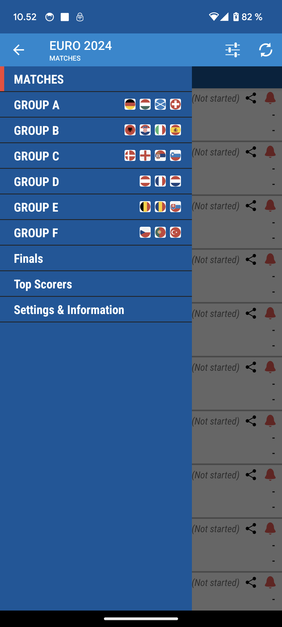 اسکرین شات 1 برنامه EURO 2024