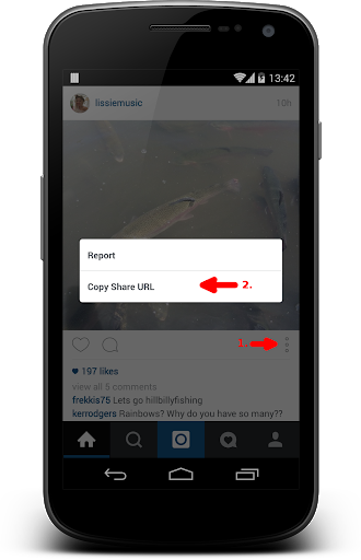 اسکرین شات 1 برنامه EasyDownloader for Instagram™