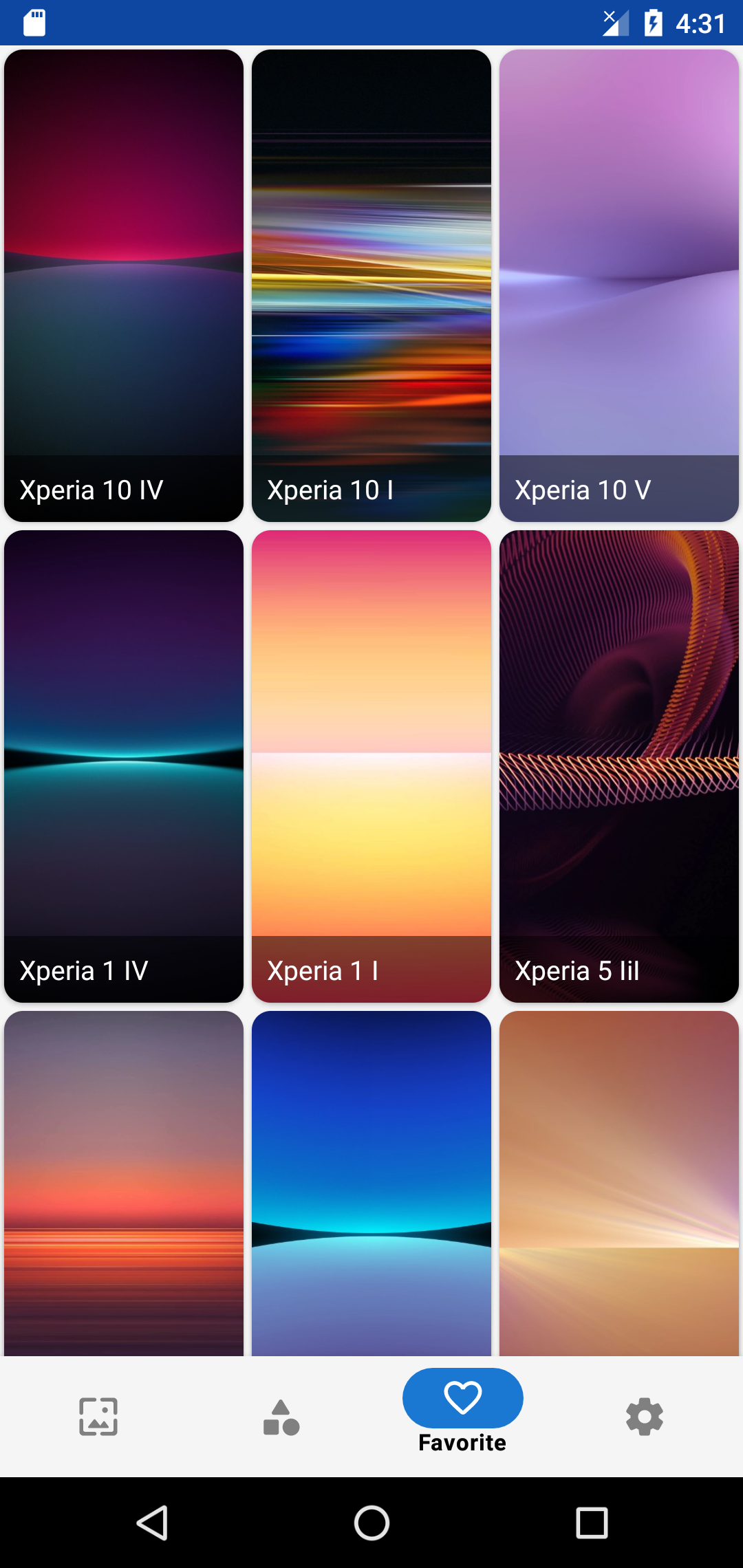 اسکرین شات 7 برنامه Wallpaper for Sony Xperia