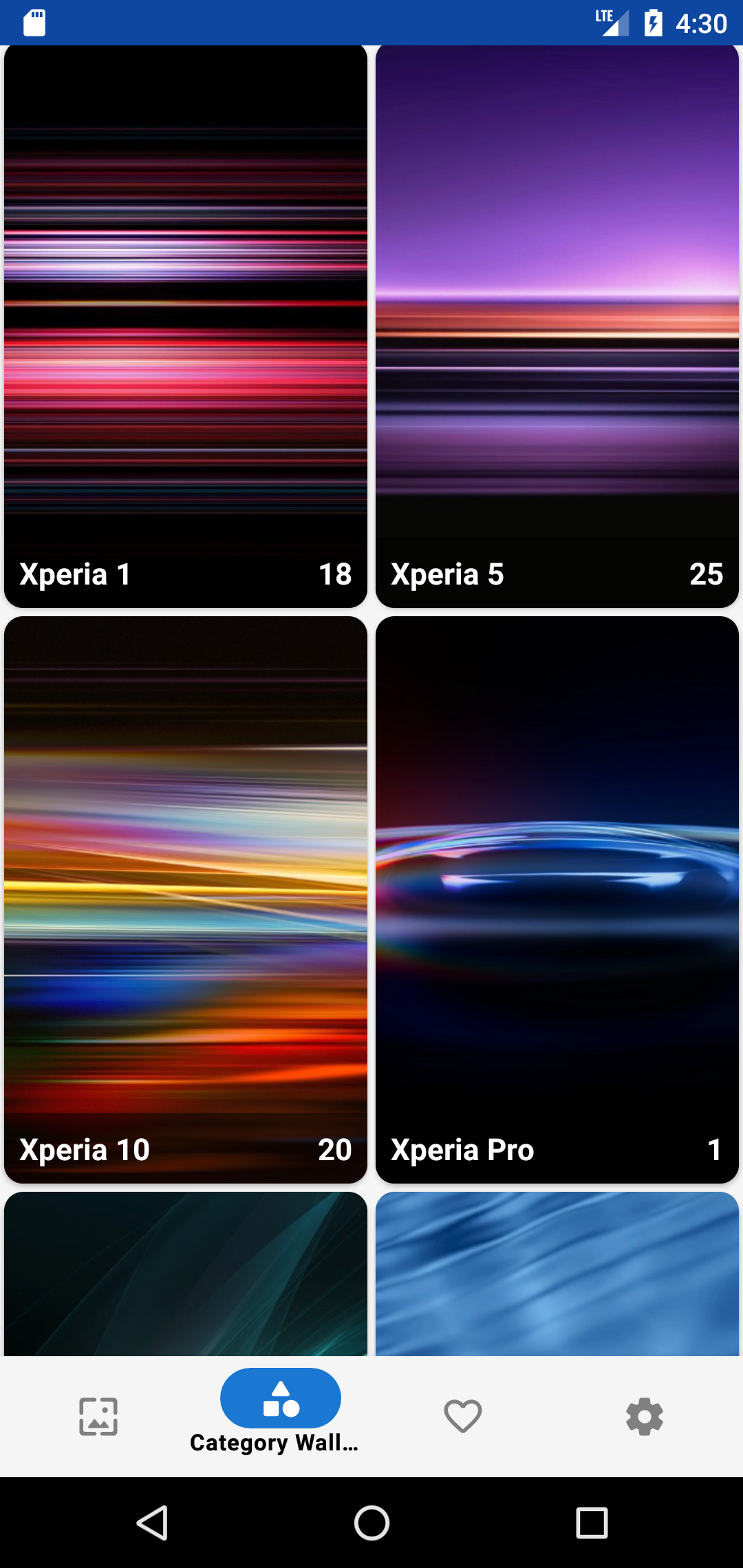 اسکرین شات 6 برنامه Wallpaper for Sony Xperia
