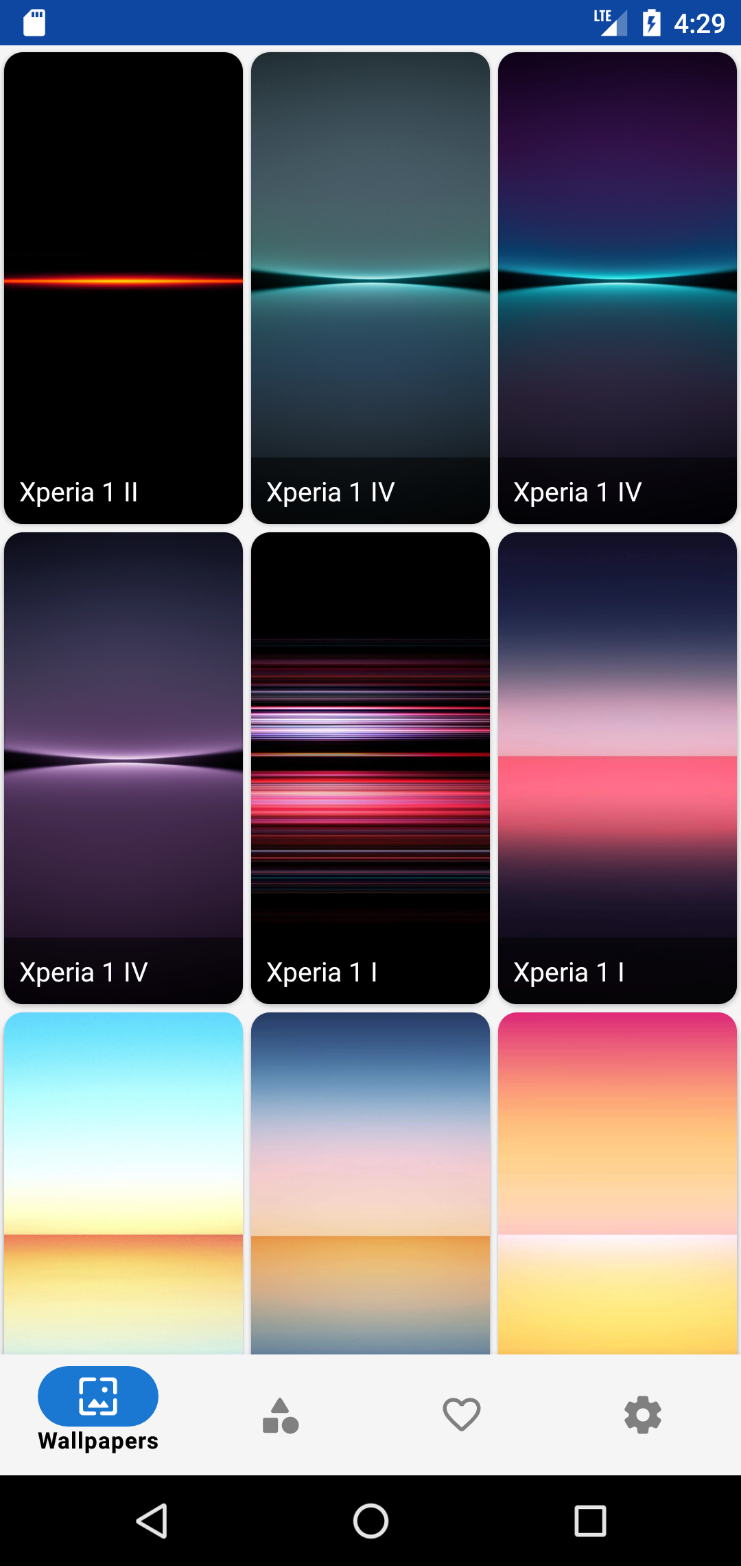 اسکرین شات 2 برنامه Wallpaper for Sony Xperia