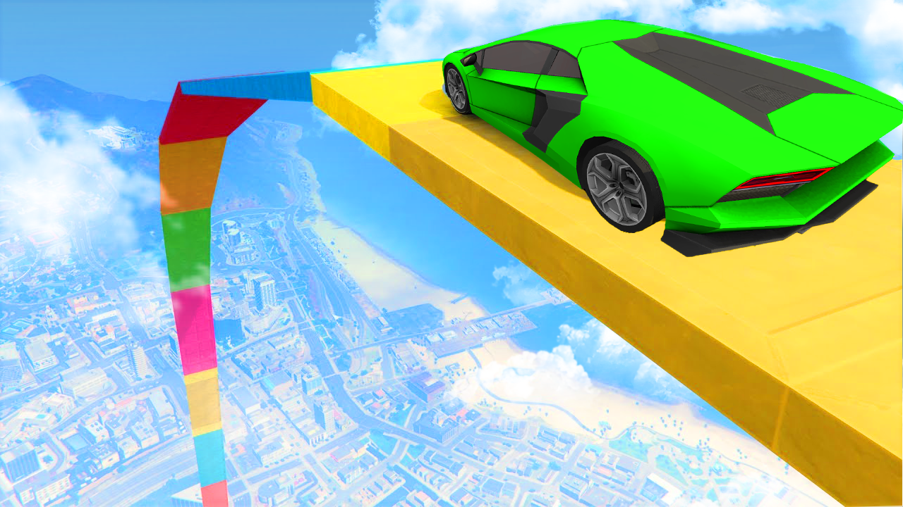اسکرین شات 2 بازی Car Game Mega Ramp Stunt