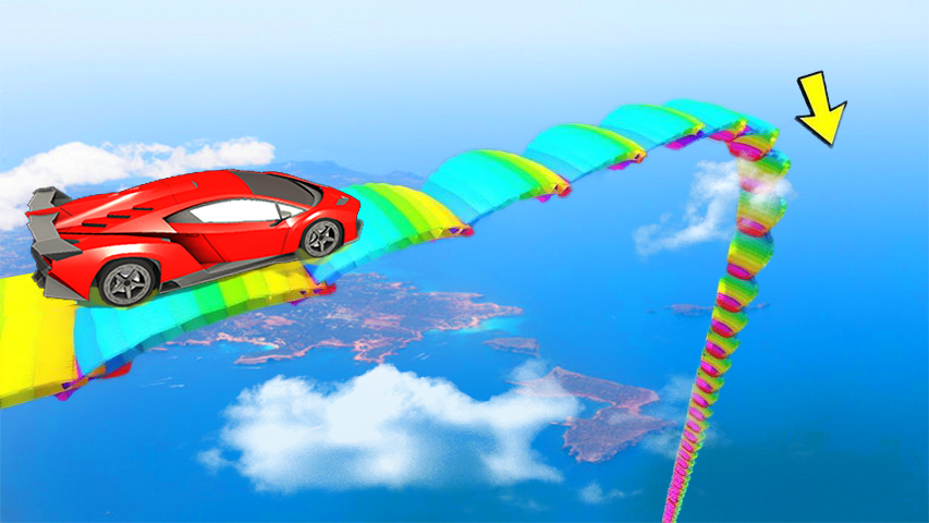 اسکرین شات 1 بازی Car Game Mega Ramp Stunt