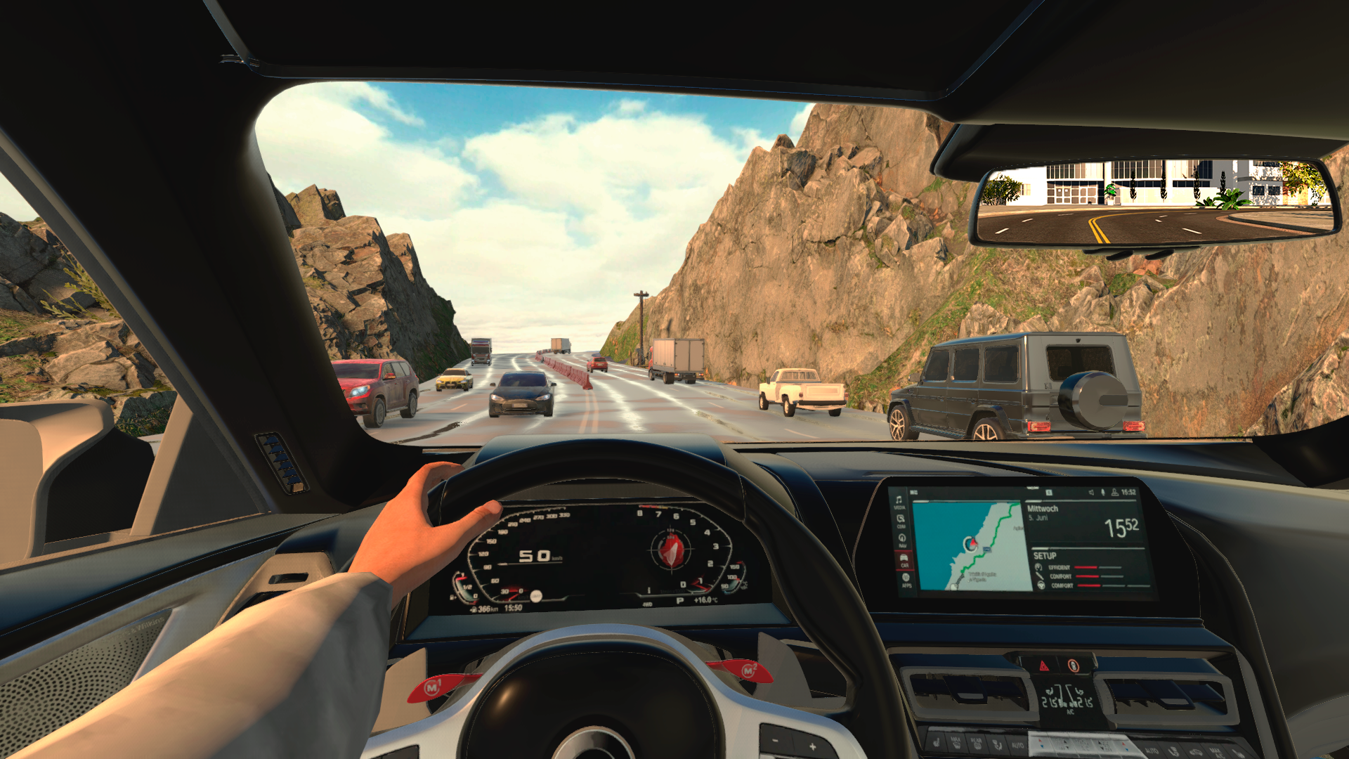 اسکرین شات 4 برنامه Drive Simulator: Traffic Race
