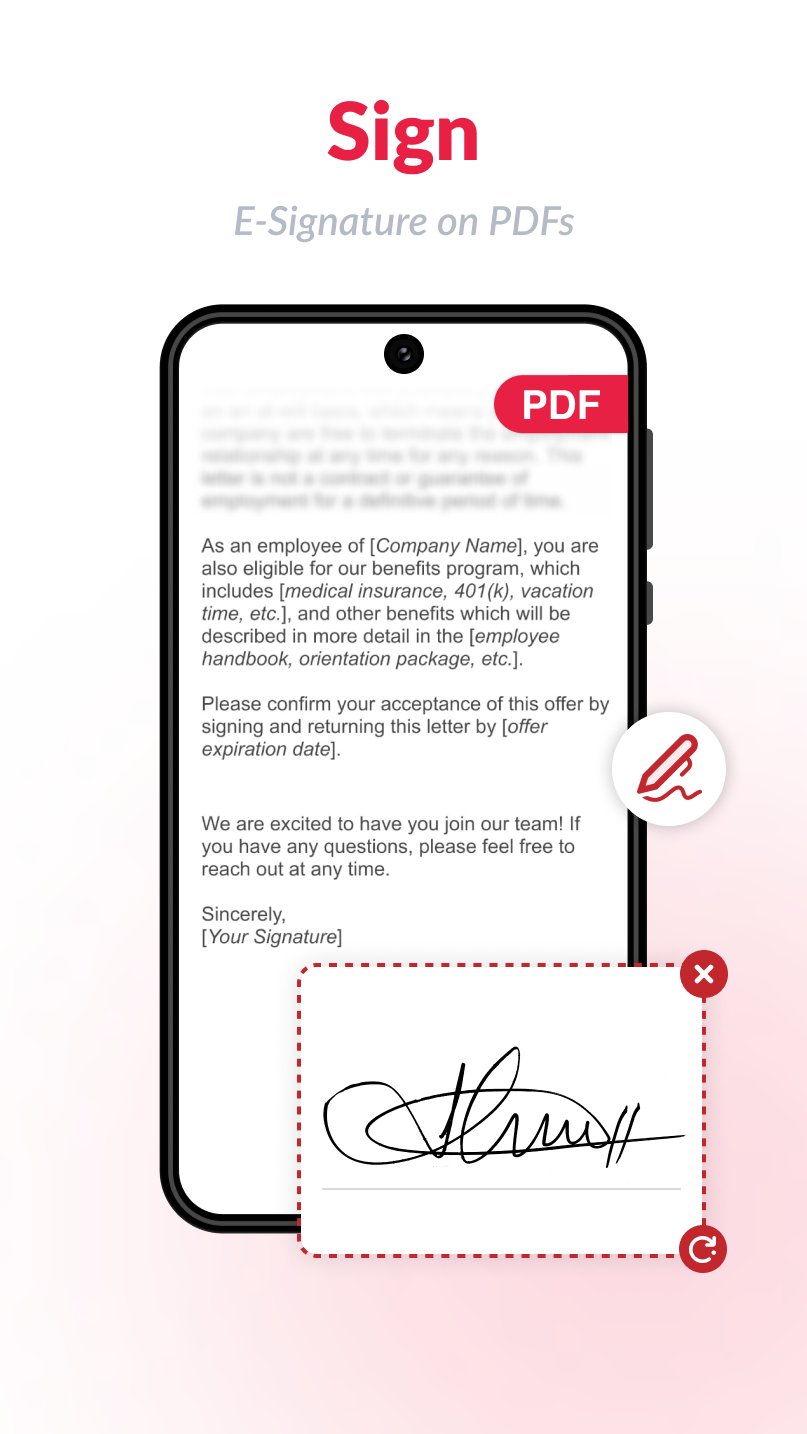 اسکرین شات 3 برنامه PDF Editor: Edit PDF, Sign PDF