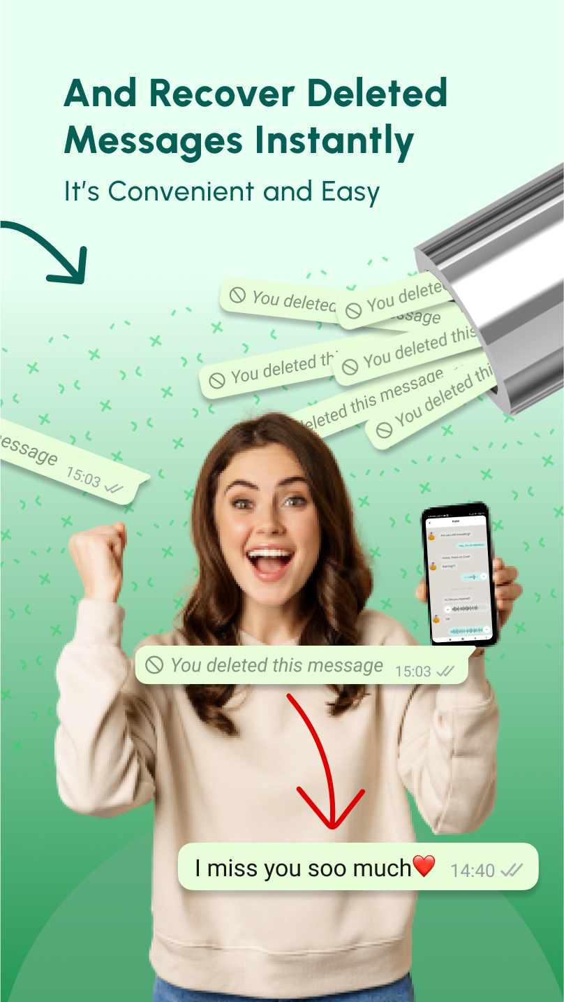 اسکرین شات 3 برنامه Deleted Message Recovery App