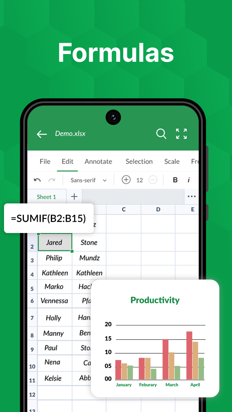 اسکرین شات 4 برنامه XLSX Viewer: XLS Reader