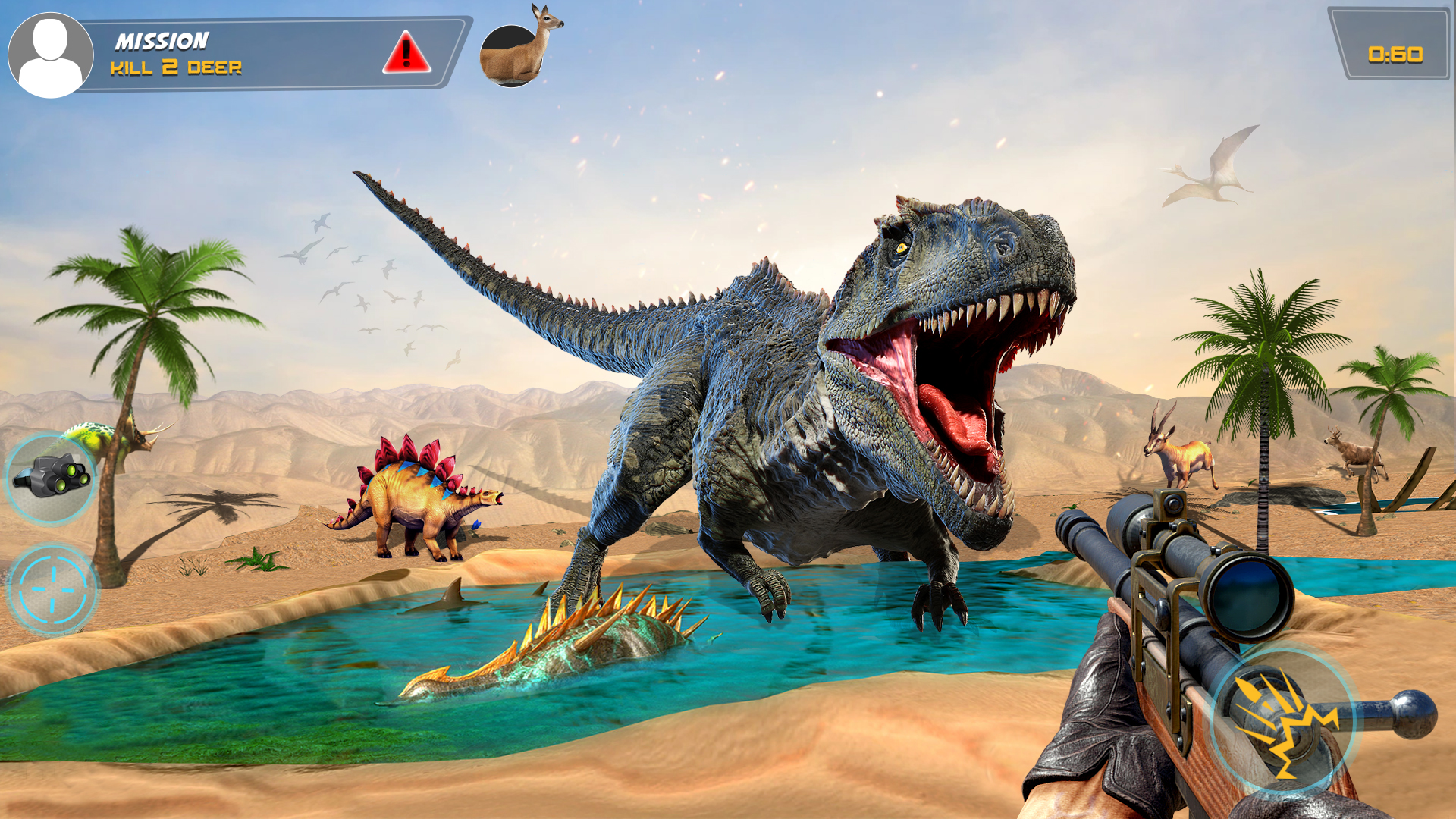 اسکرین شات 1 بازی Dino Hunting Sniper Shooter 3D