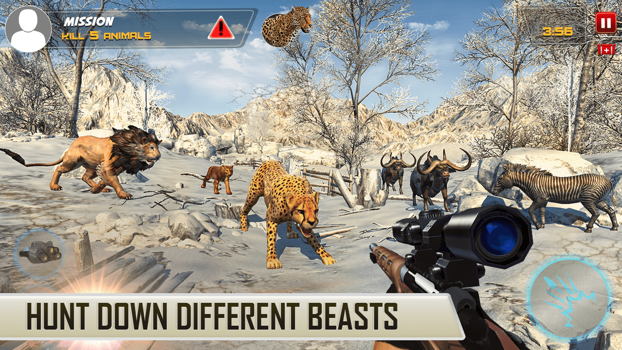 اسکرین شات 3 بازی Dino Hunting Sniper Shooter 3D