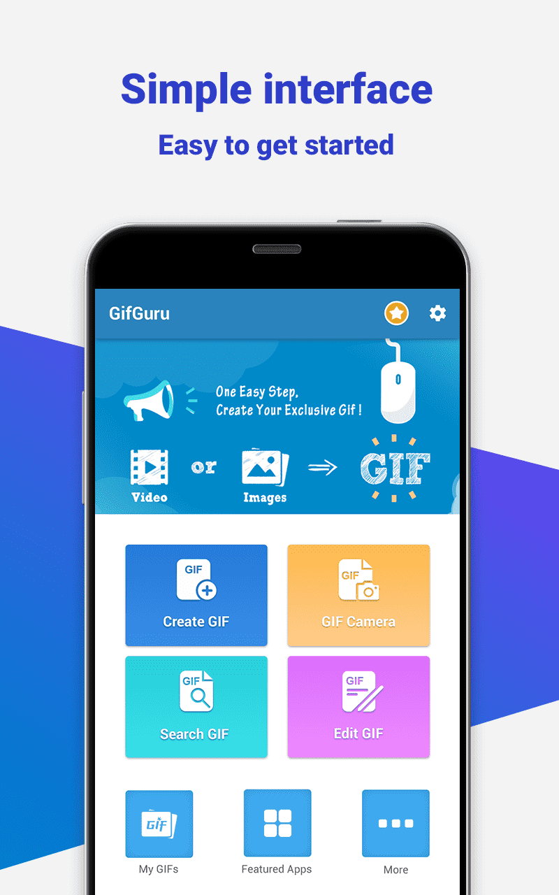 اسکرین شات 1 برنامه GIF maker GIF camera - GifGuru
