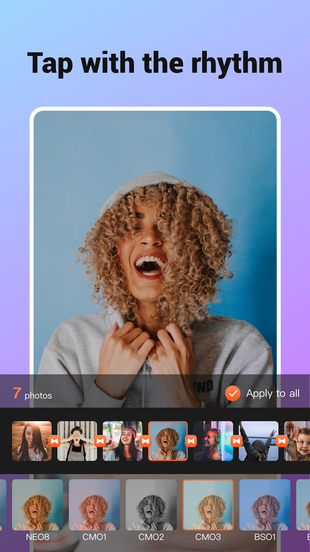 اسکرین شات 2 برنامه Music Video Maker - TapSlide