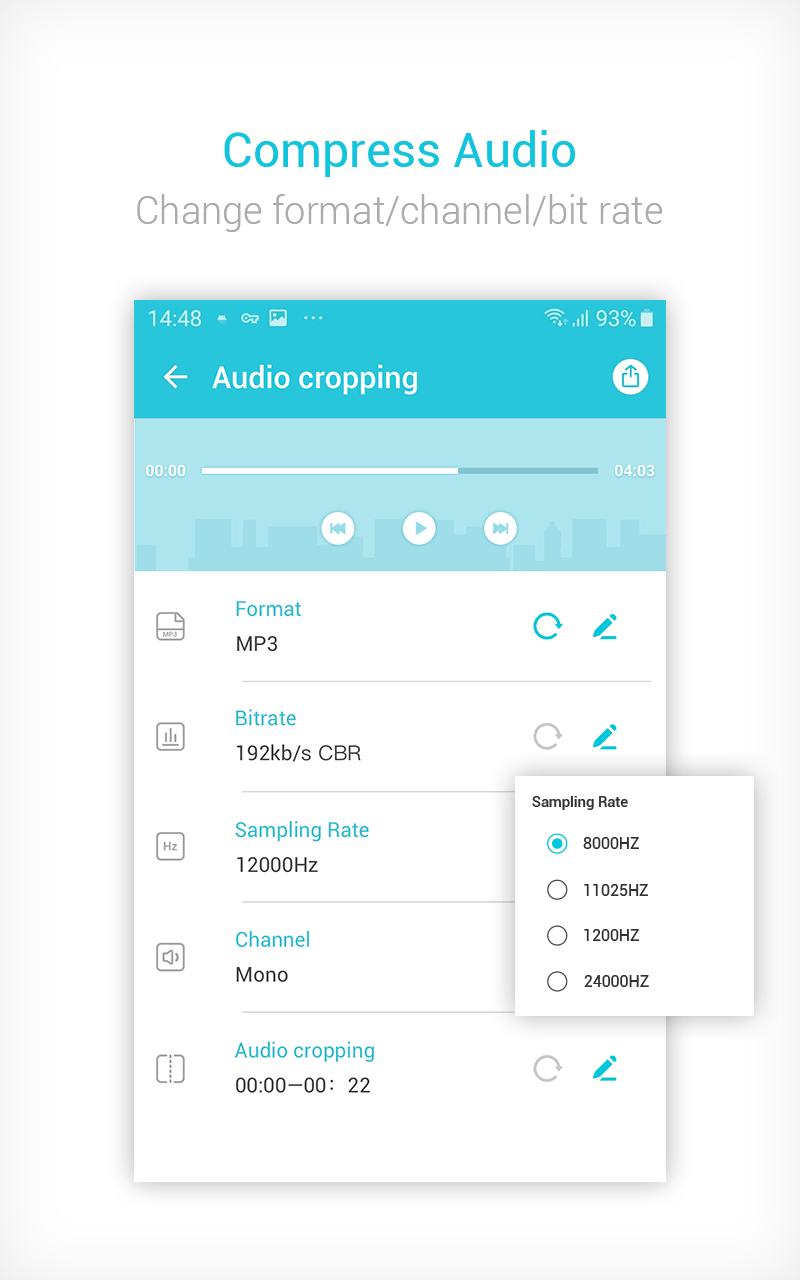 اسکرین شات 4 برنامه Video Compressor Mp3 Converter