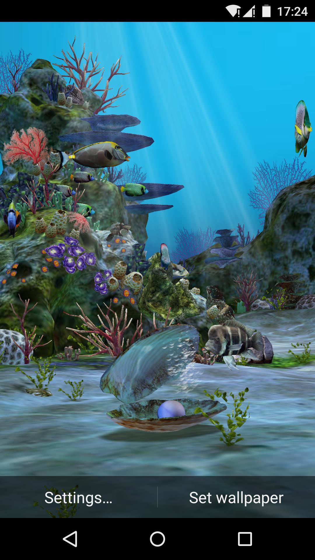اسکرین شات 5 برنامه 3D Aquarium Live Wallpaper HD