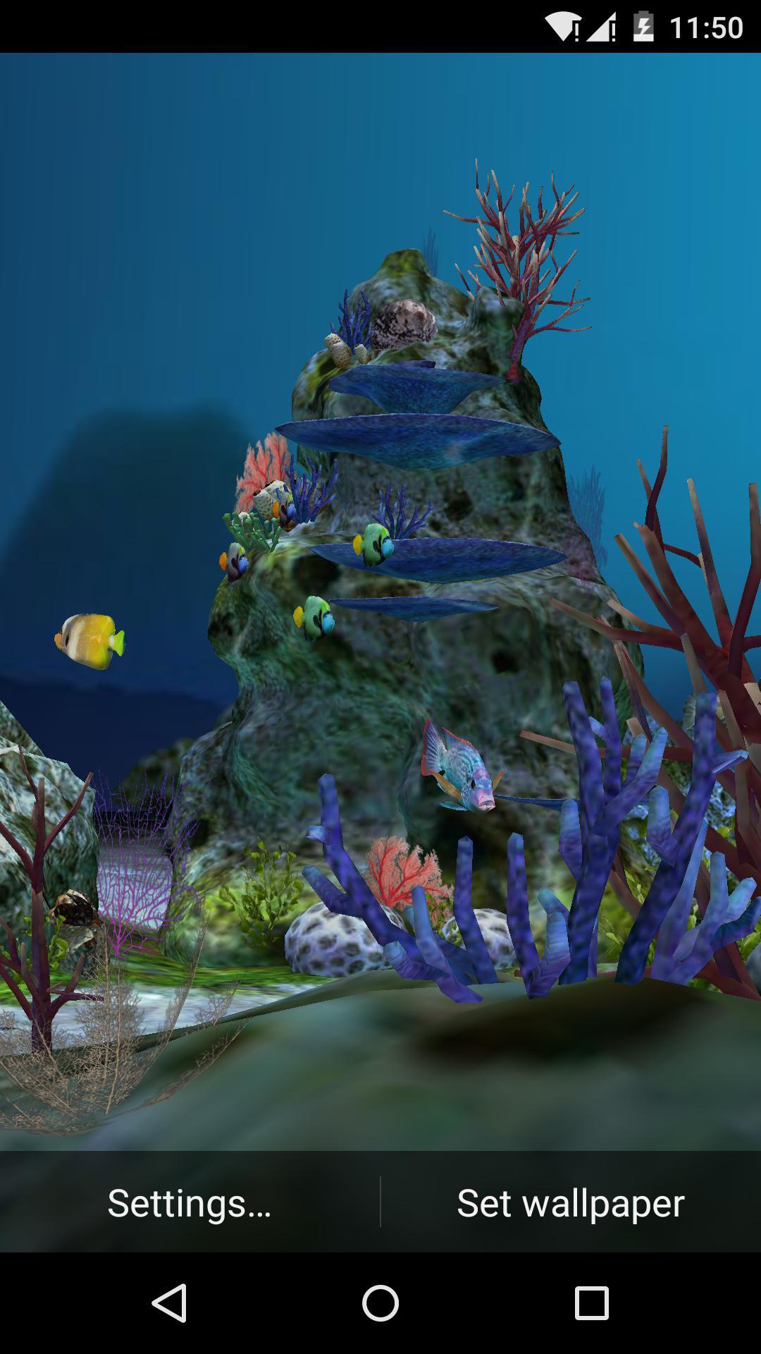 اسکرین شات 7 برنامه 3D Aquarium Live Wallpaper HD