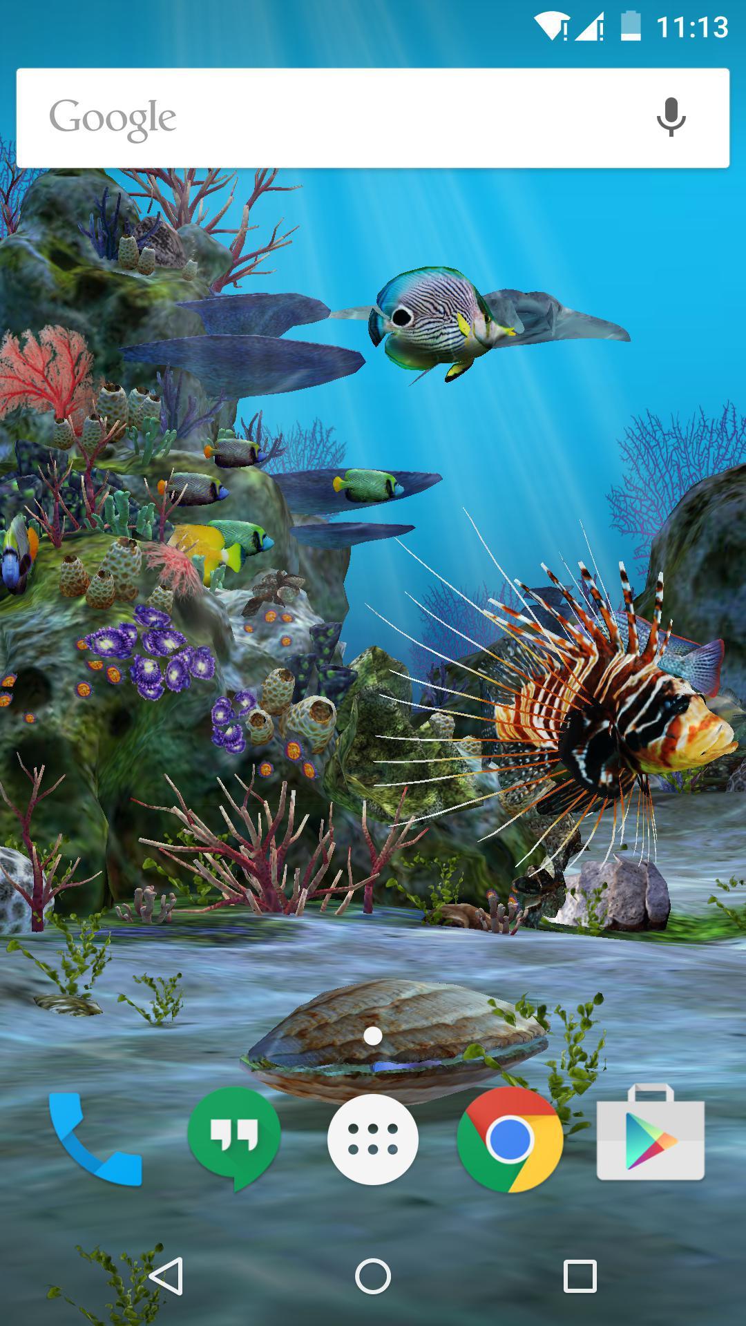 اسکرین شات 8 برنامه 3D Aquarium Live Wallpaper HD
