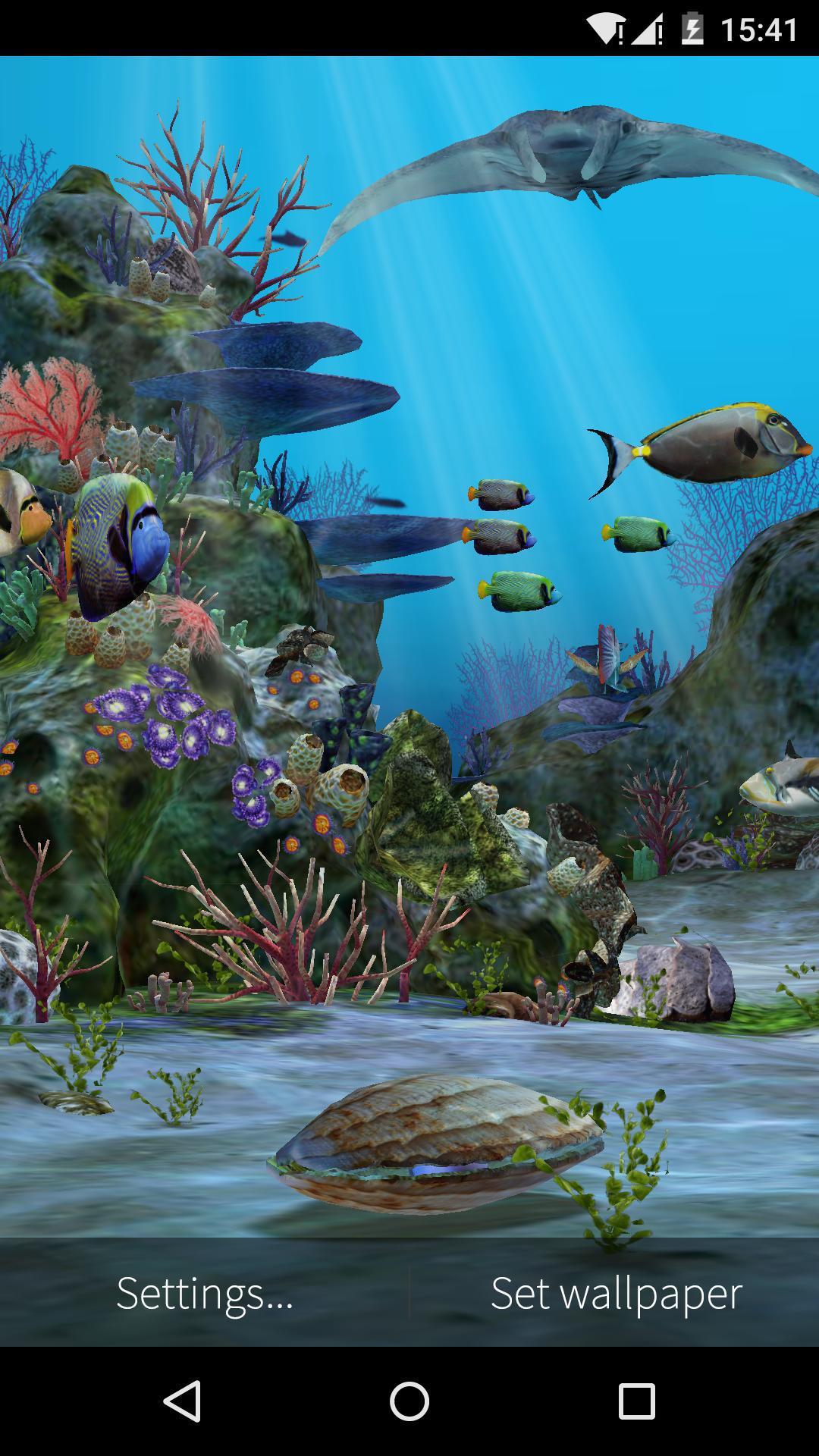 اسکرین شات 4 برنامه 3D Aquarium Live Wallpaper HD