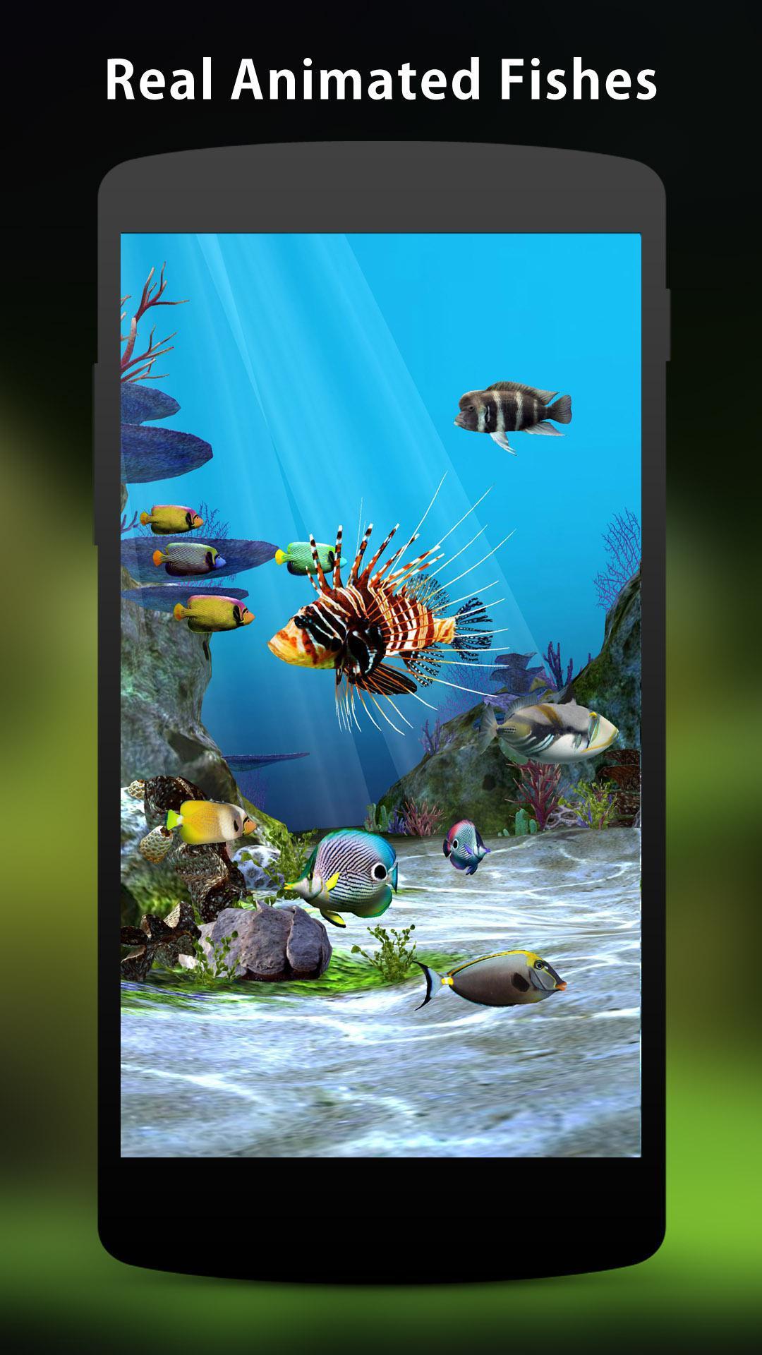 اسکرین شات 3 برنامه 3D Aquarium Live Wallpaper HD