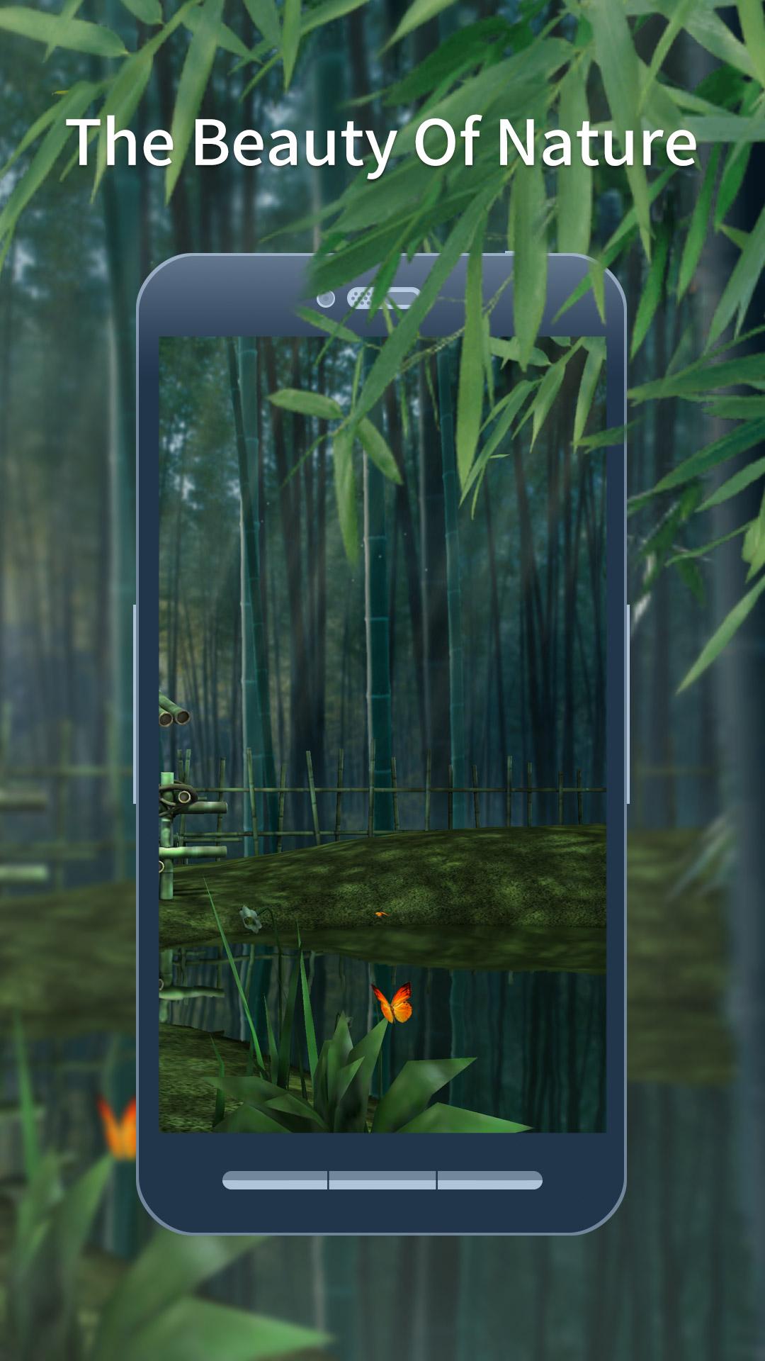 اسکرین شات 3 برنامه 3D Bamboo House Live Wallpaper