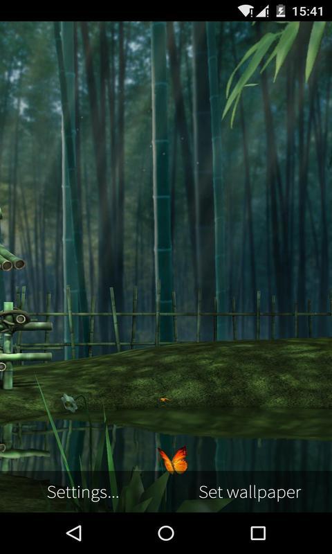 اسکرین شات 7 برنامه 3D Bamboo House Live Wallpaper