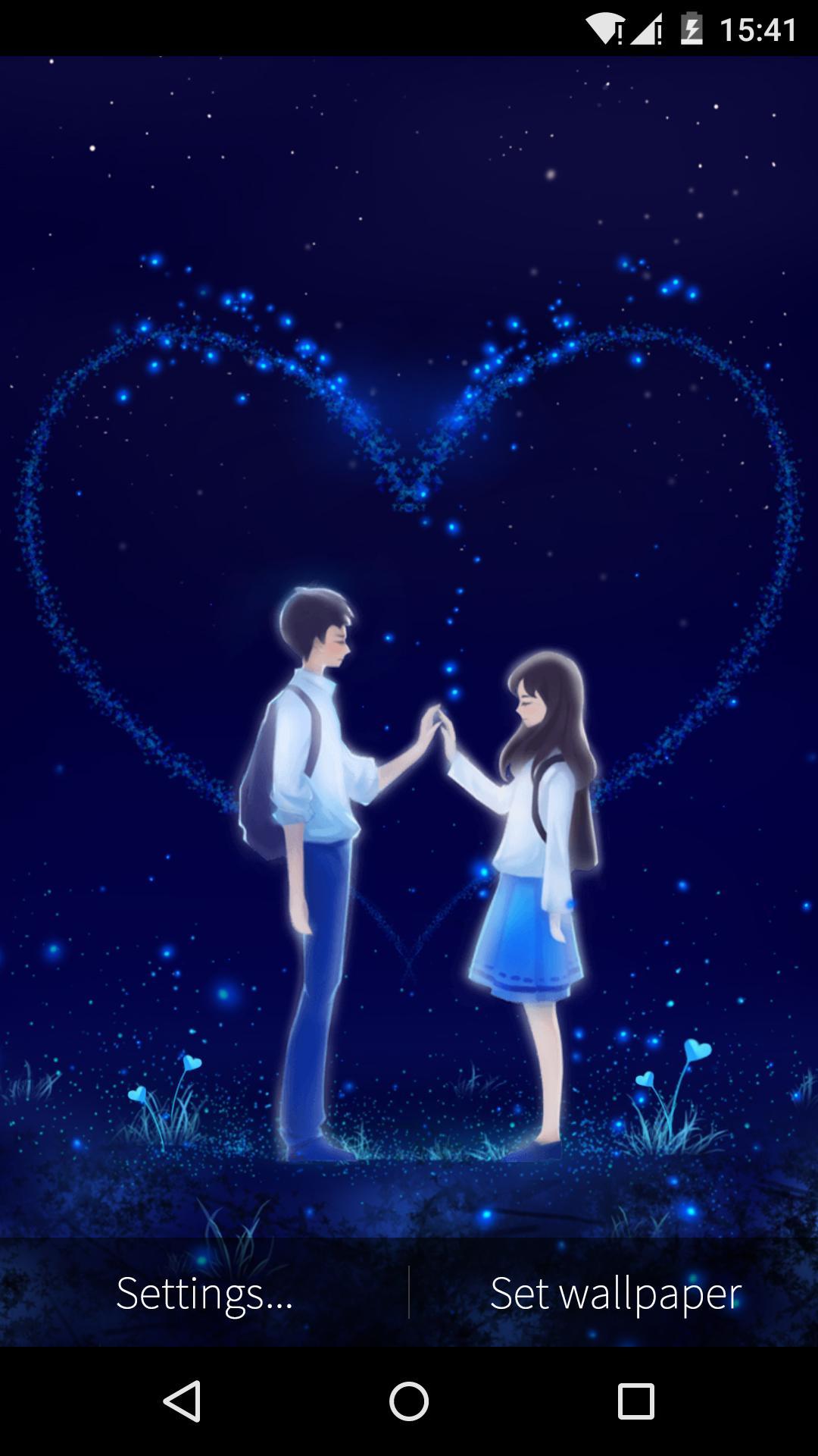 اسکرین شات 1 برنامه Love and Heart Live Wallpaper
