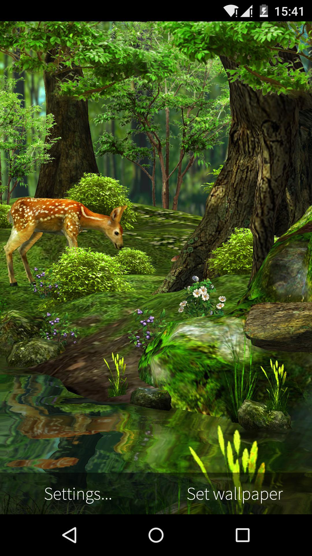اسکرین شات 7 برنامه 3D Deer-Nature Live Wallpaper