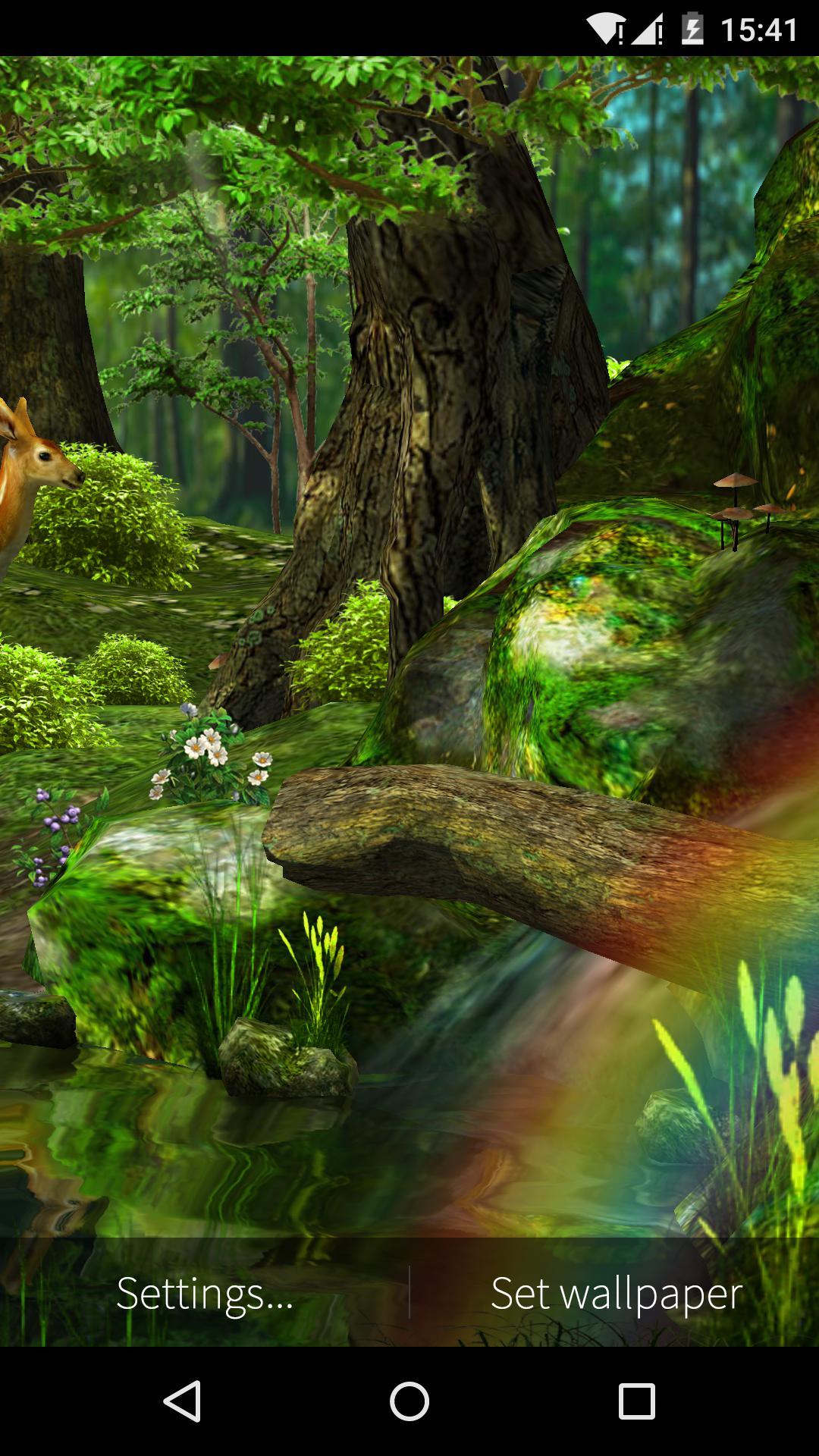اسکرین شات 8 برنامه 3D Deer-Nature Live Wallpaper