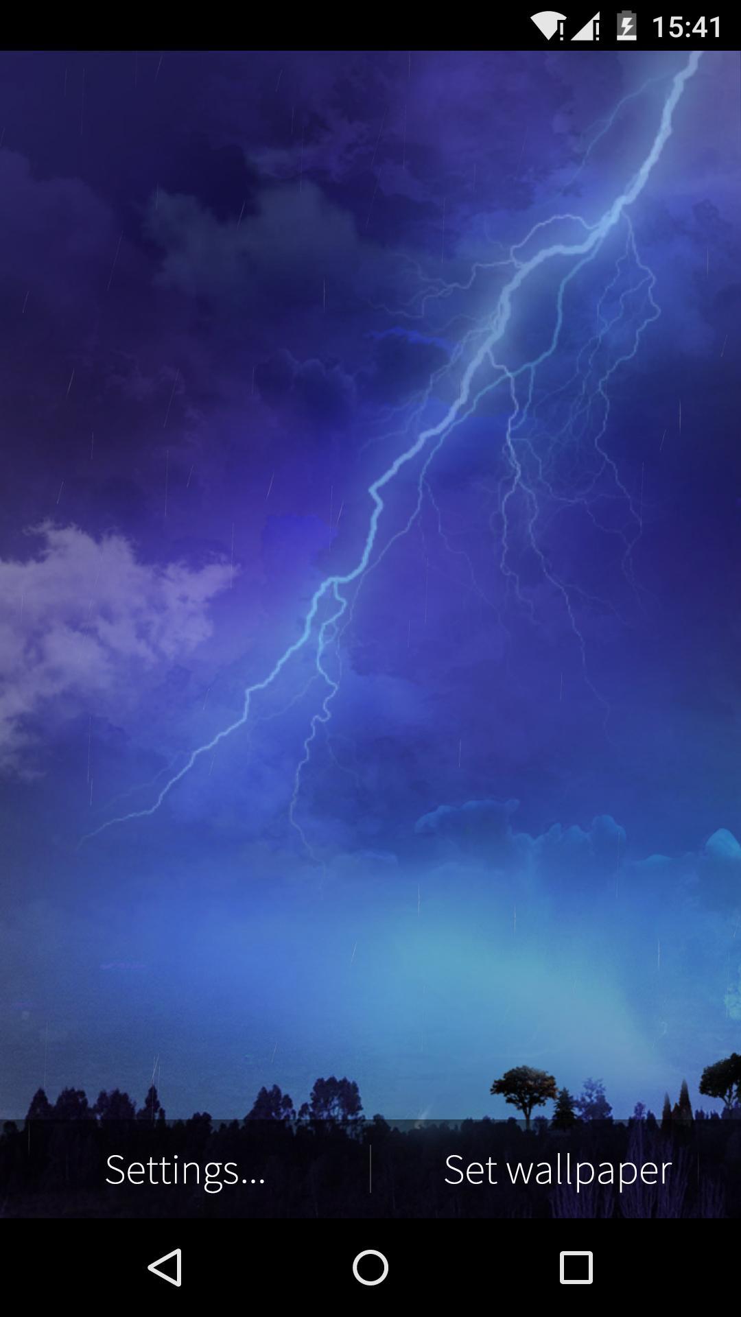 اسکرین شات 3 برنامه Lightning Storm Live Wallpaper