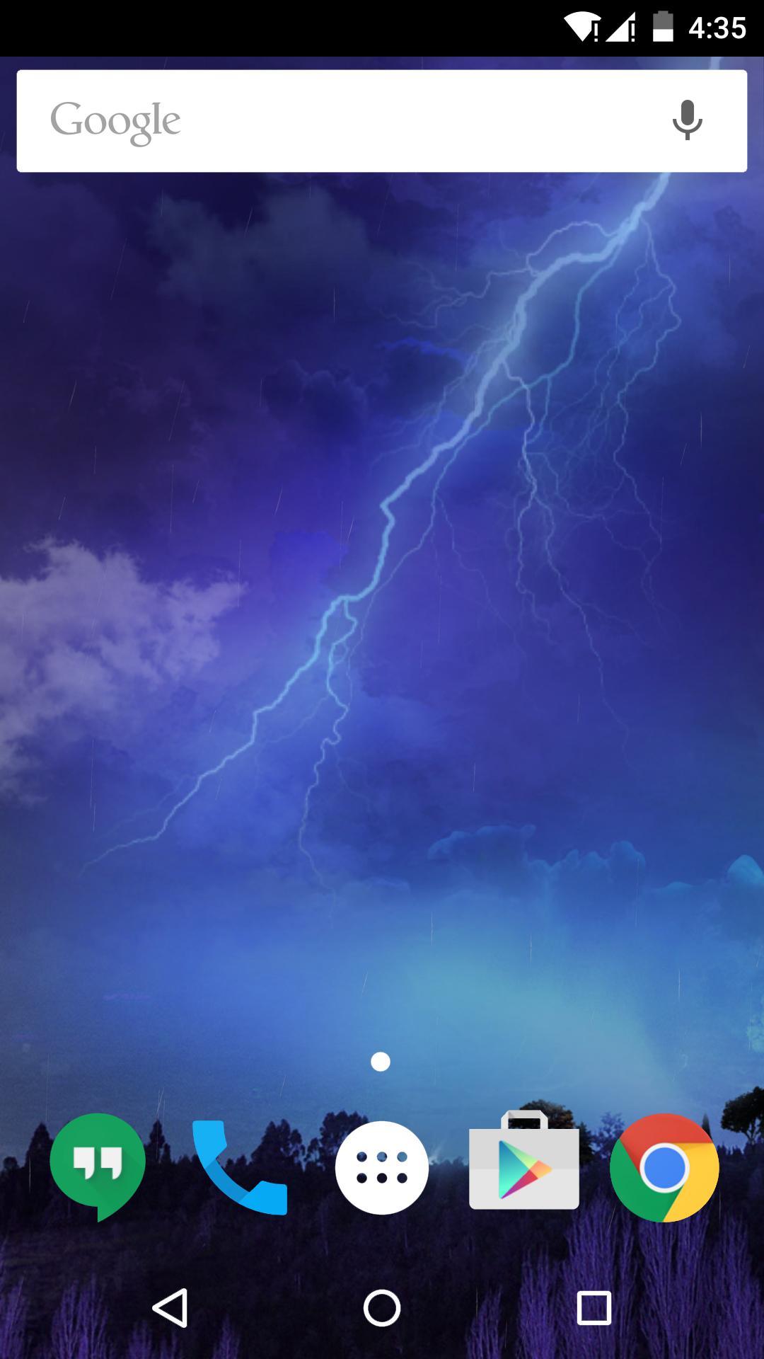 اسکرین شات 1 برنامه Lightning Storm Live Wallpaper