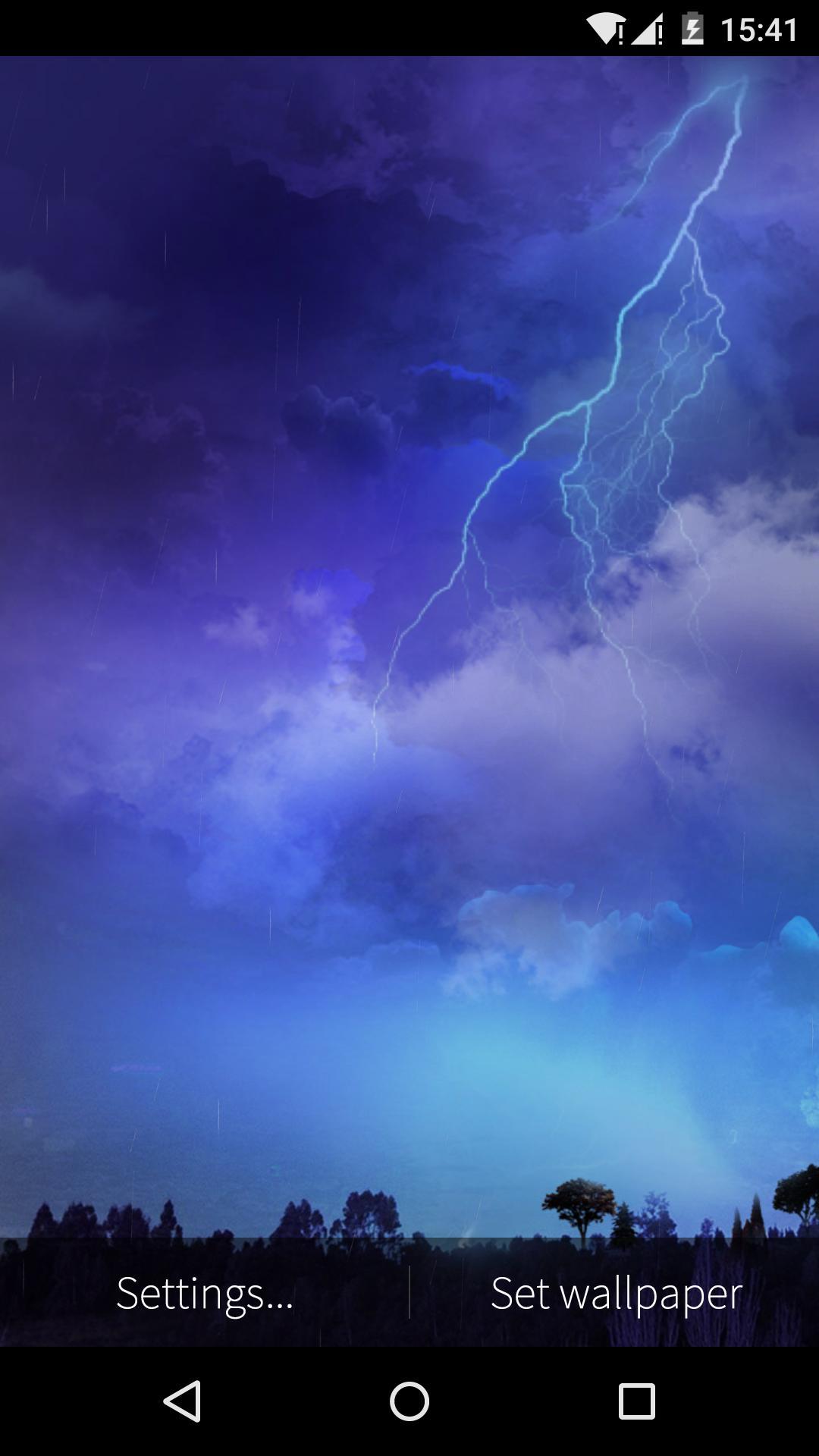 اسکرین شات 6 برنامه Lightning Storm Live Wallpaper