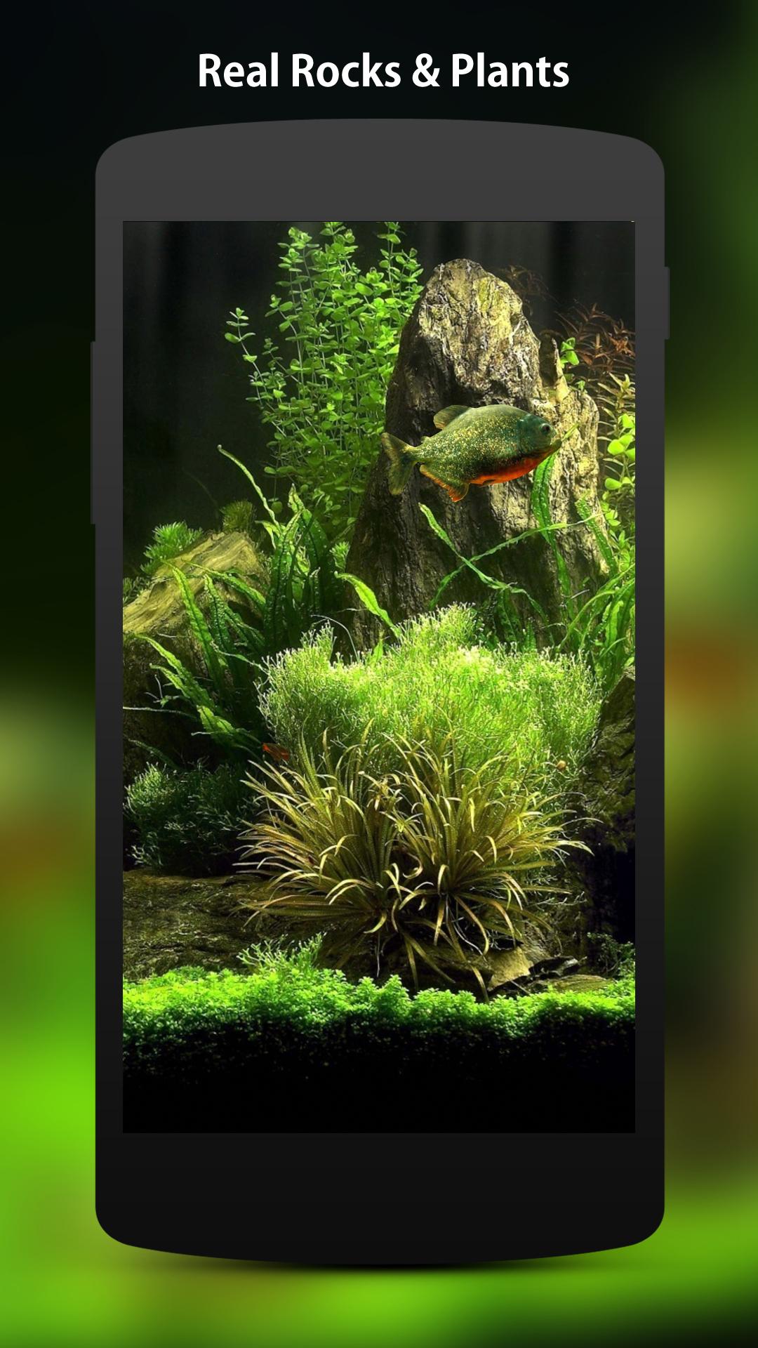 اسکرین شات 2 برنامه 3D Fish Aquarium Wallpaper HD