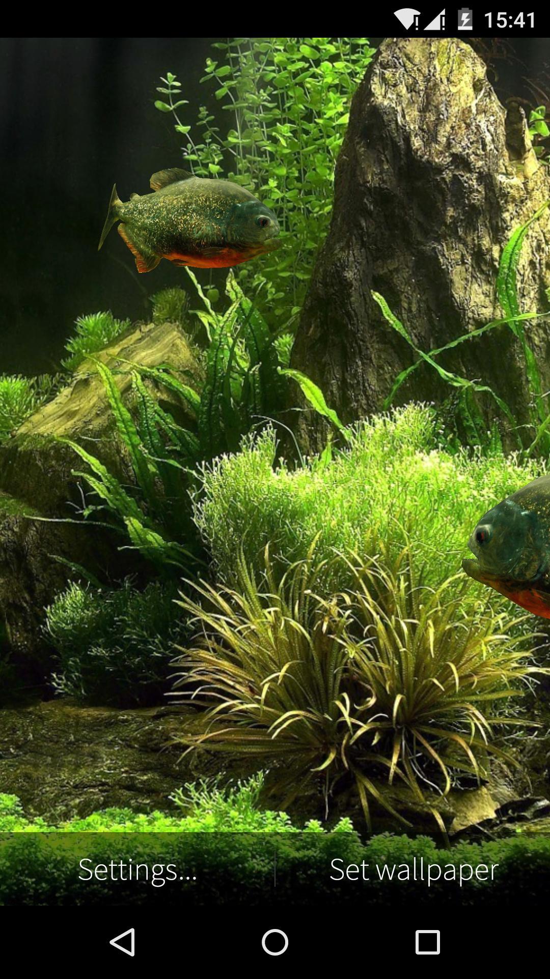 اسکرین شات 7 برنامه 3D Fish Aquarium Wallpaper HD