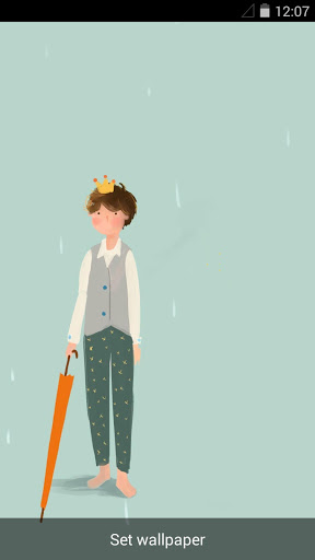 اسکرین شات 4 برنامه Rainy Romance Live Wallpaper