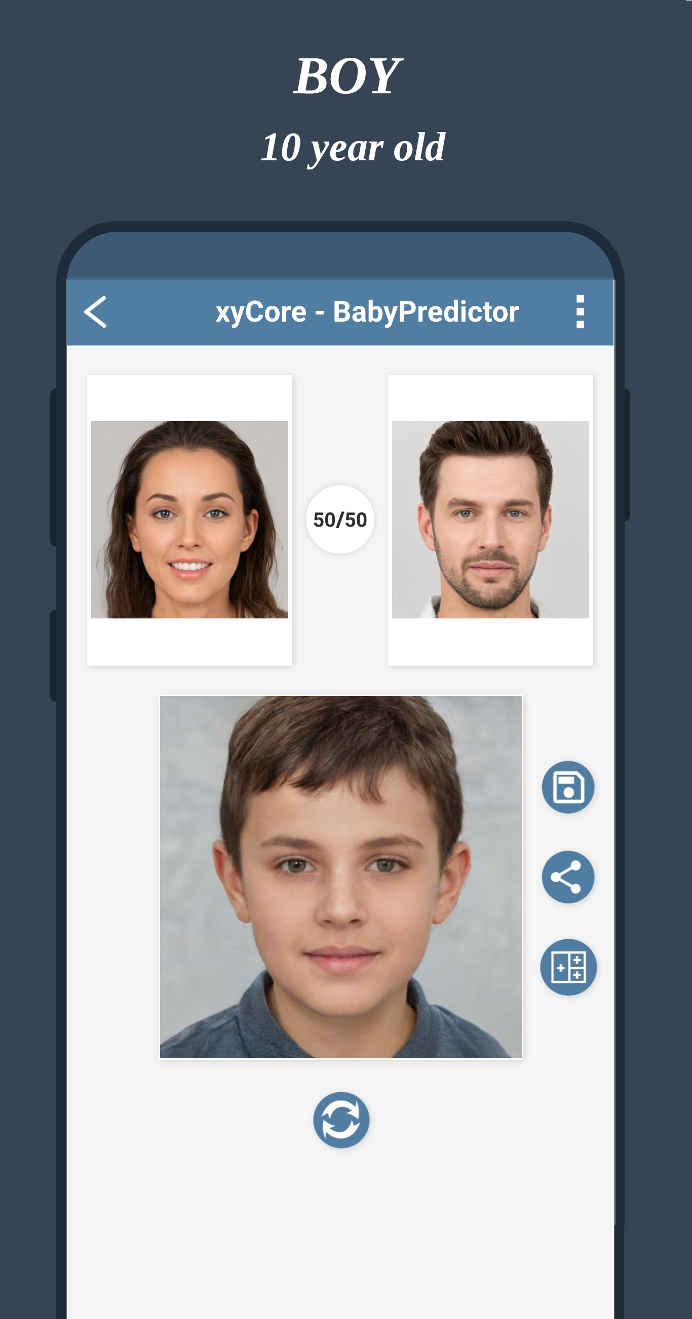 اسکرین شات 4 برنامه BabyPredictor: Baby Generator