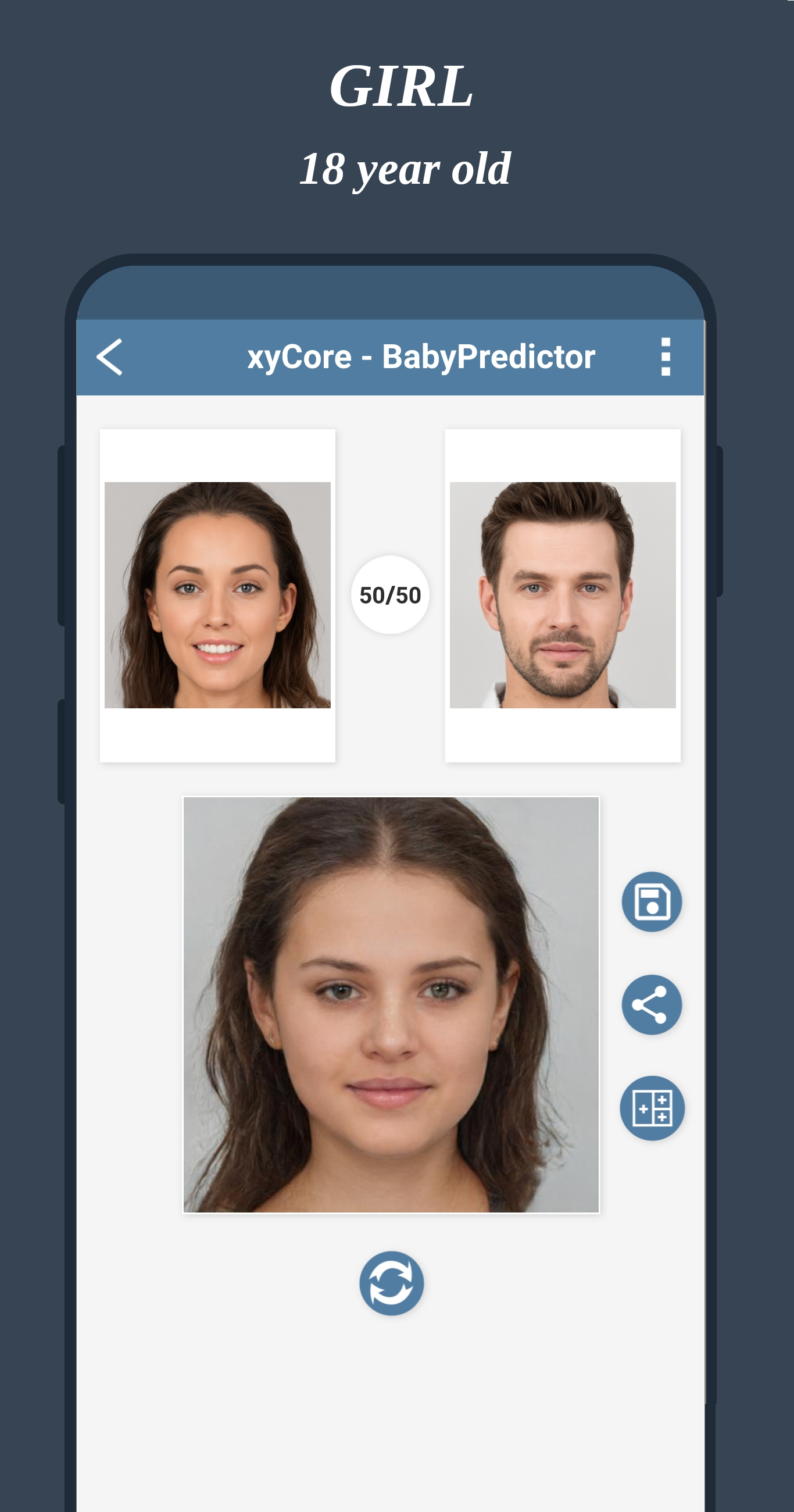 اسکرین شات 8 برنامه BabyPredictor: Baby Generator