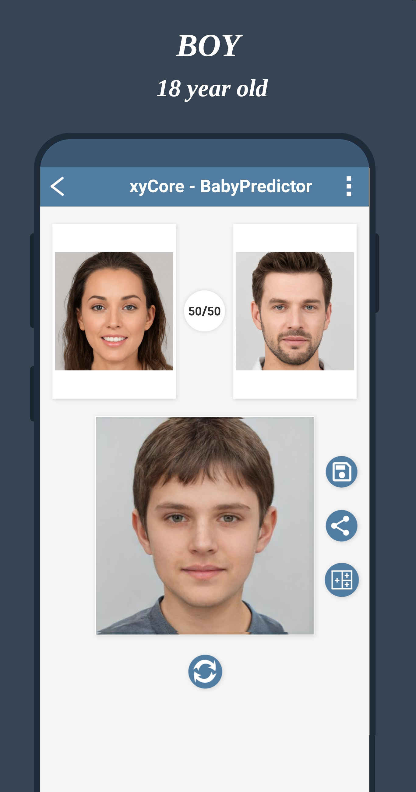 اسکرین شات 5 برنامه BabyPredictor: Baby Generator