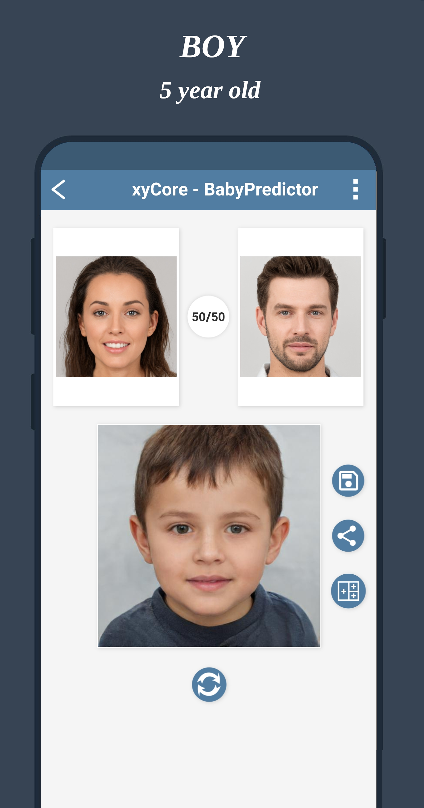 اسکرین شات 3 برنامه BabyPredictor: Baby Generator