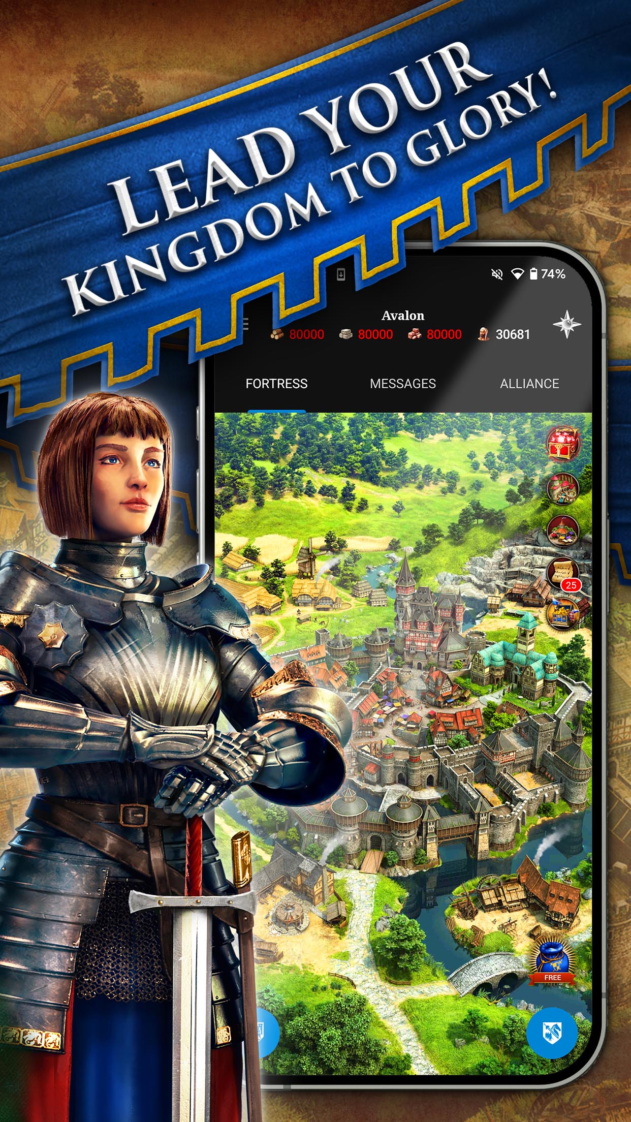 اسکرین شات 6 بازی Lords & Knights - Medieval MMO