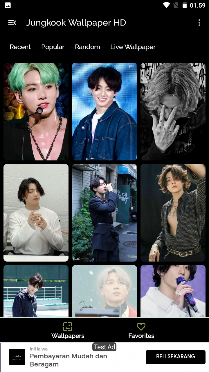 اسکرین شات 6 برنامه Jungkook wallpaper  HD