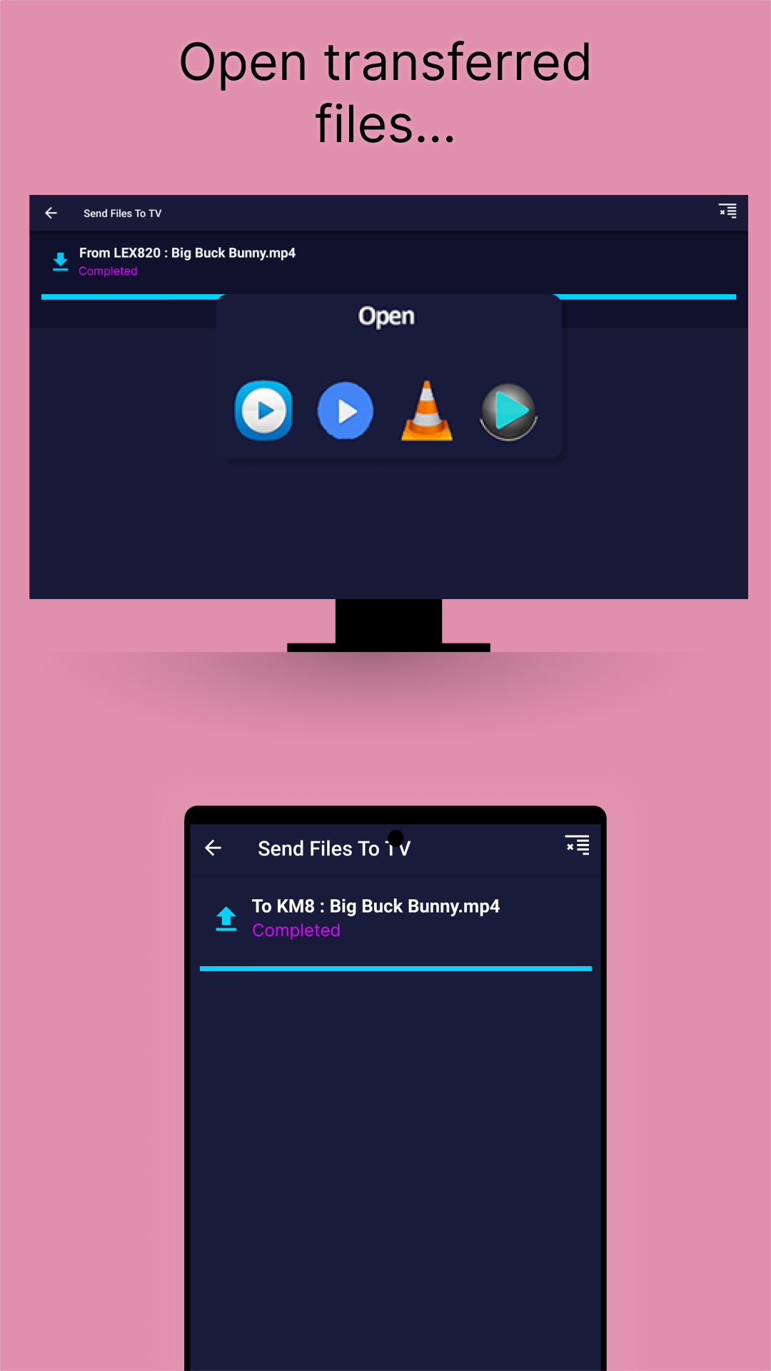 اسکرین شات 5 برنامه Send files to TV
