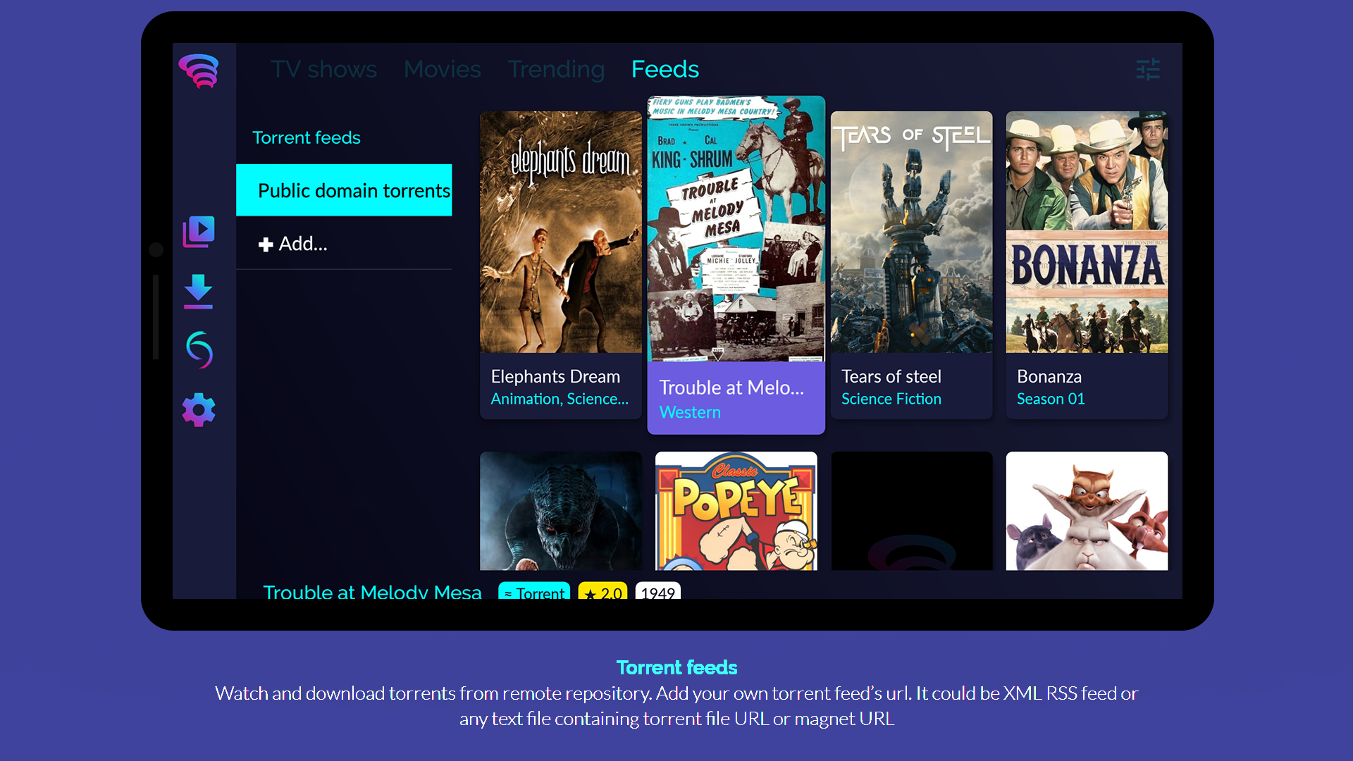 اسکرین شات 6 برنامه Torrentium TV - Stream torrent