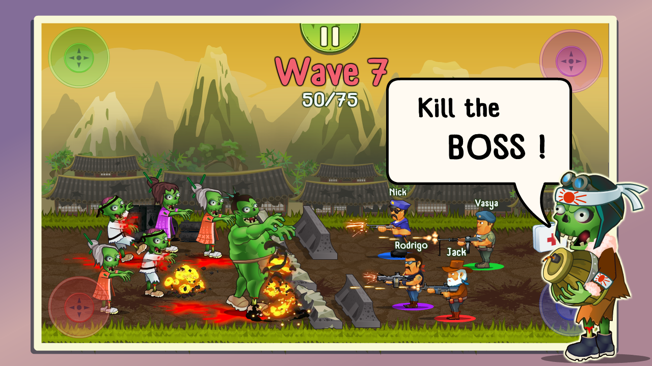 اسکرین شات 6 بازی Four guys & Zombies: 4 players