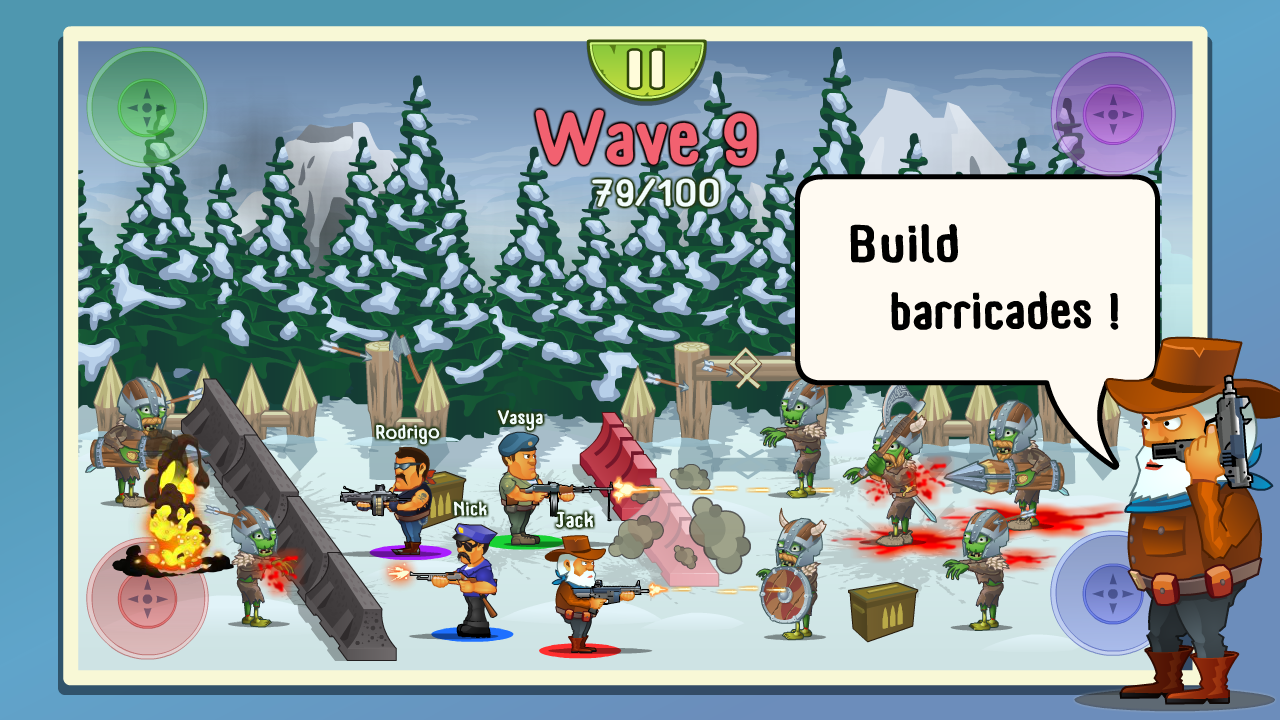 اسکرین شات 2 بازی Four guys & Zombies: 4 players