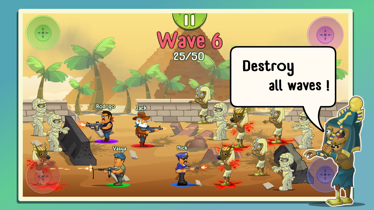 اسکرین شات 3 بازی Four guys & Zombies: 4 players