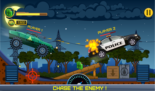 اسکرین شات 1 بازی Two players game - Crazy racing via wifi (free)