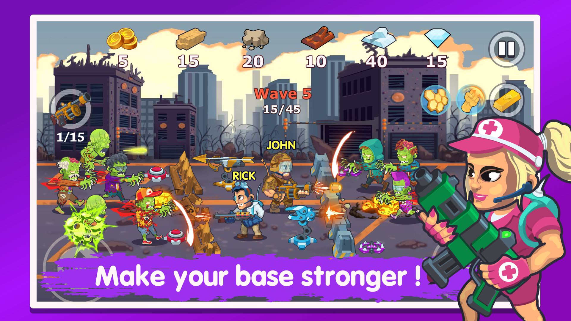 اسکرین شات 2 بازی Zomborio: Online game