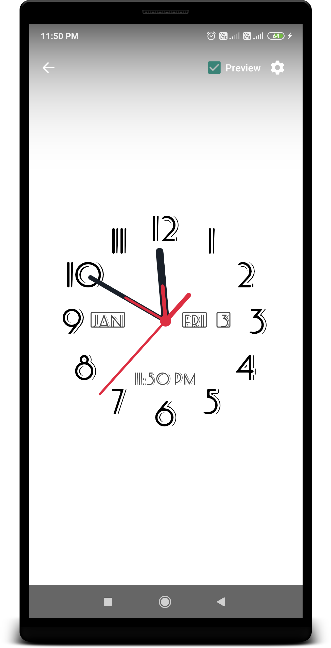 اسکرین شات 6 برنامه Analog Clock Live Wallpaper