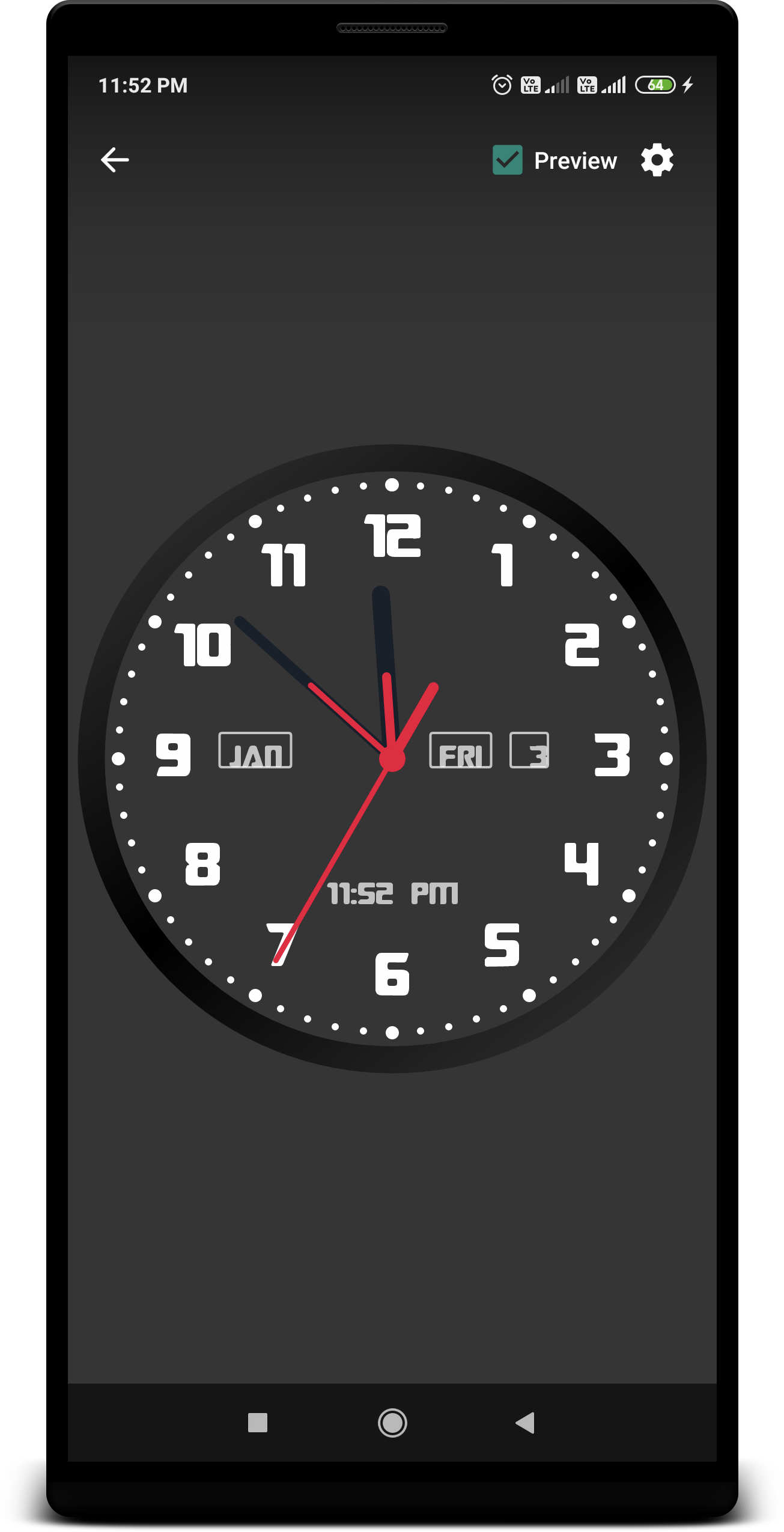 اسکرین شات 4 برنامه Analog Clock Live Wallpaper
