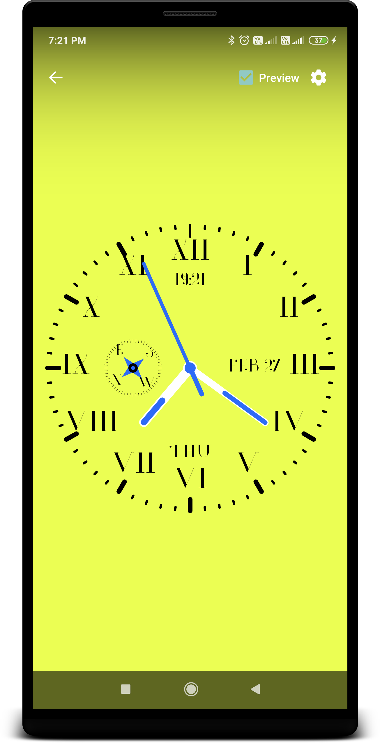 اسکرین شات 3 برنامه Clock Live Wallpaper