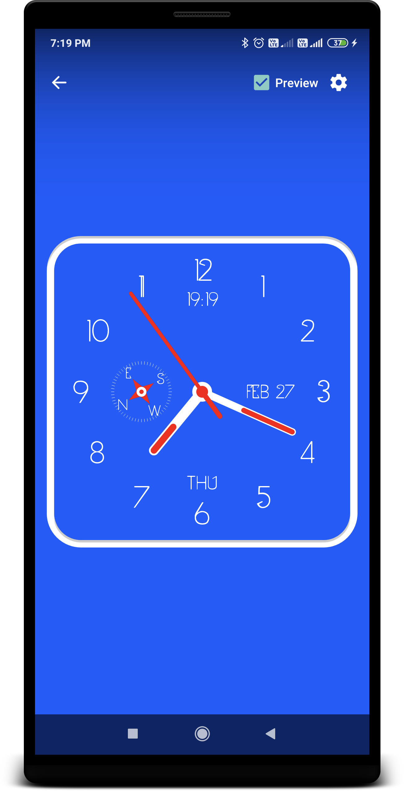 اسکرین شات 5 برنامه Clock Live Wallpaper